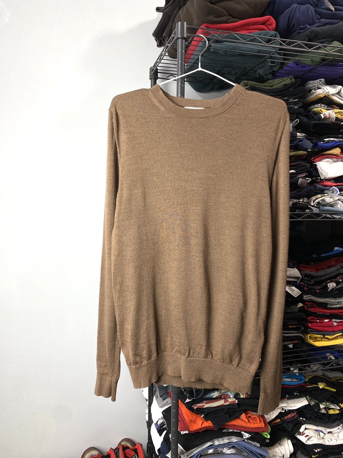 Reiss Brown Reiss Merino Wool Luxury Sweater Brioni Style Size US S / EU 44-46 / 1 - 1 Thumbnail