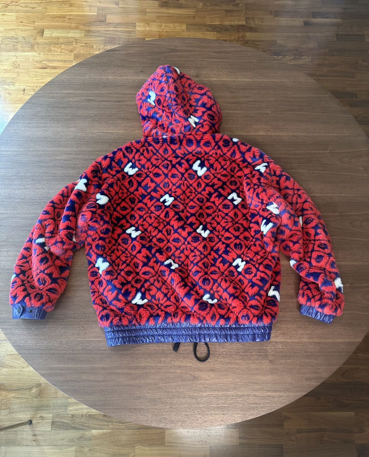 Moncler Grenoble Moncler Monogram Graphic Print Faux Fur Jacket w/ Tags, sz M Size M / US 6-8 / IT 42-44 - 12 Thumbnail