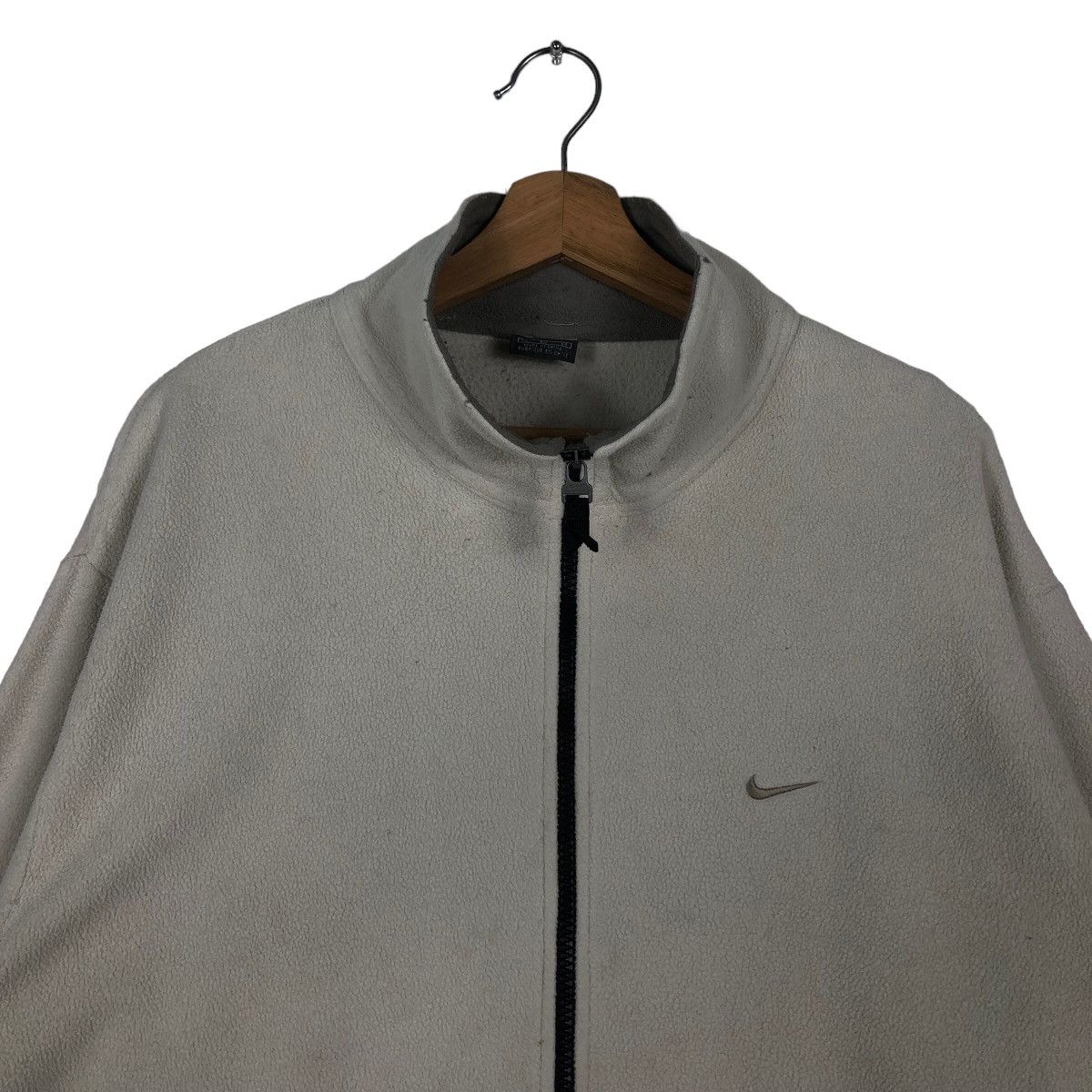 Nike × Vintage 🔥90’s Vintage Nike Zipper Fleece Jacket Size US XL / EU 56 / 4 - 2 Thumbnail