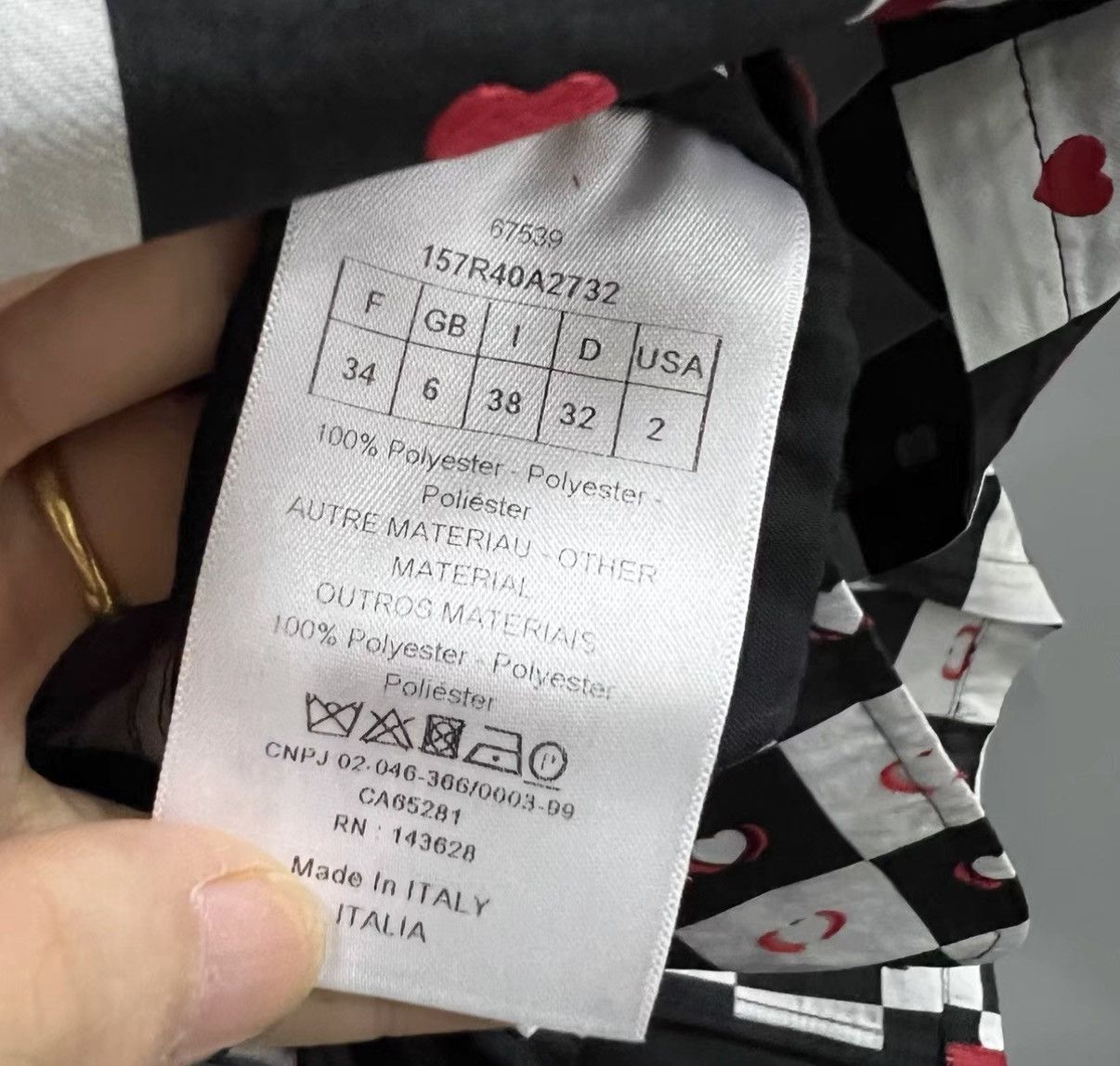 Dior Dior Plaid Heart Color-block All-over Print Dress J41 Size XS / US 0-2 / IT 36-38 - 4 Thumbnail