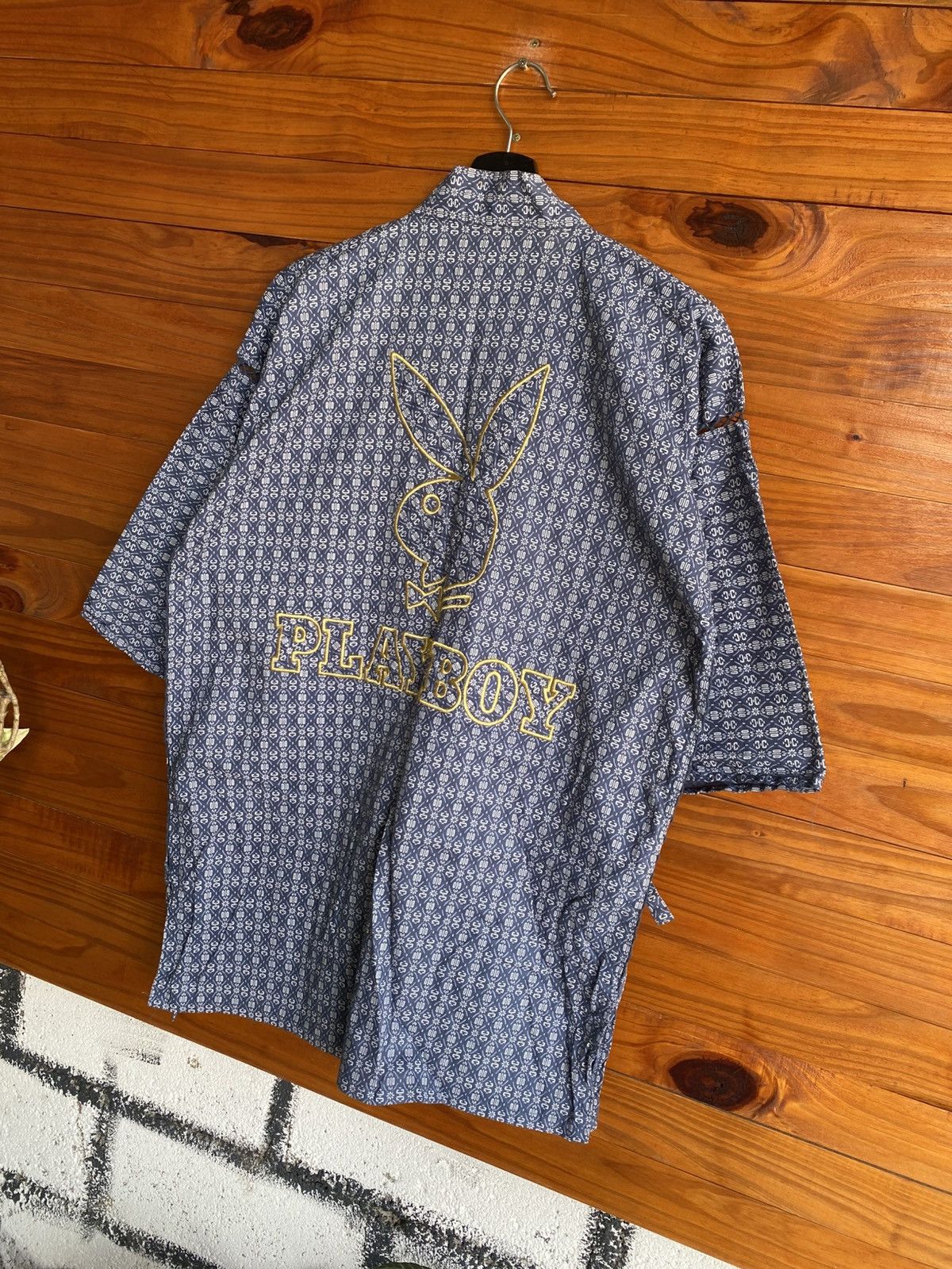 Playboy Vintage Playboy Japanese Pattern Kimono Jacket Yukata Style Size US M / EU 48-50 / 2 - 9 Thumbnail