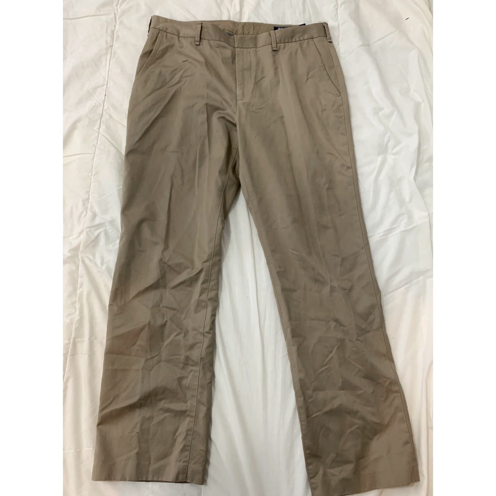 Bonobos Bonobos Tan Khaki Chino Pants Beige 35X30 Straight Fit Mens Jeans Trousers Chinos & Khakis - Bonobos Shirt? Size US 35 - 2 Thumbnail