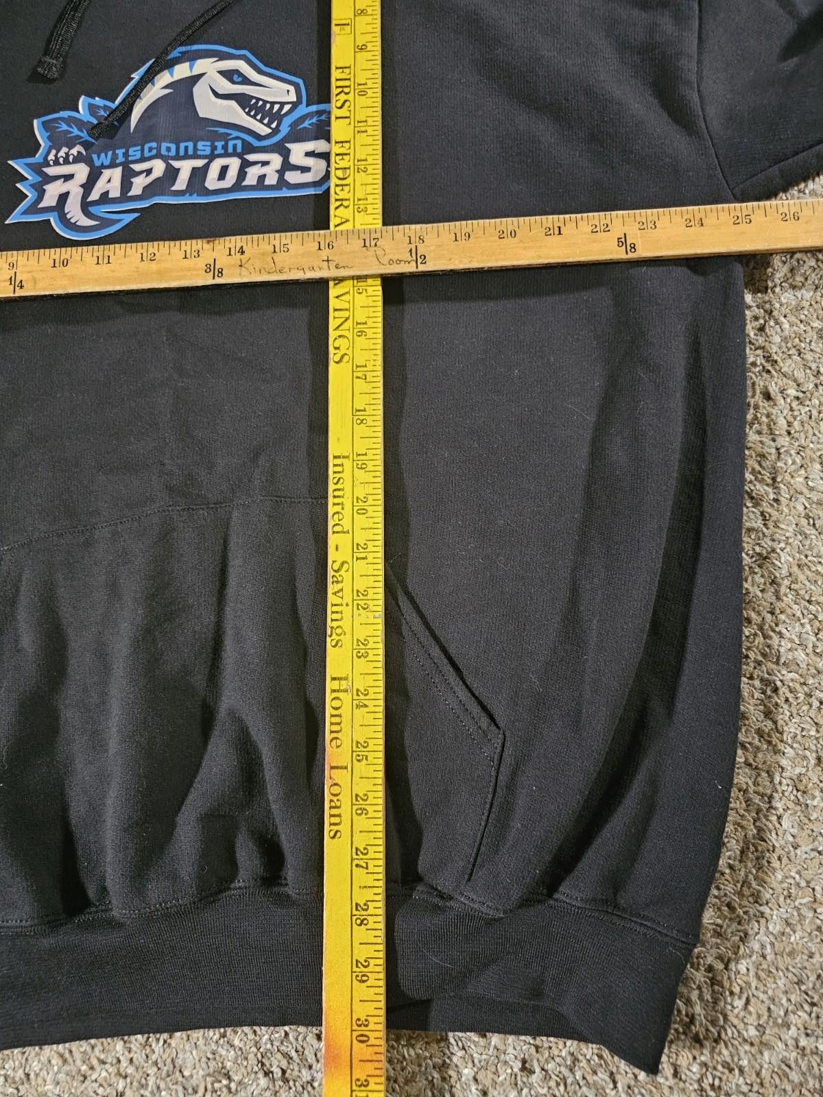 Athletic Works Athletic Works Wisconsin Raptors 2xl hoodie black Size ONE SIZE - 4 Thumbnail