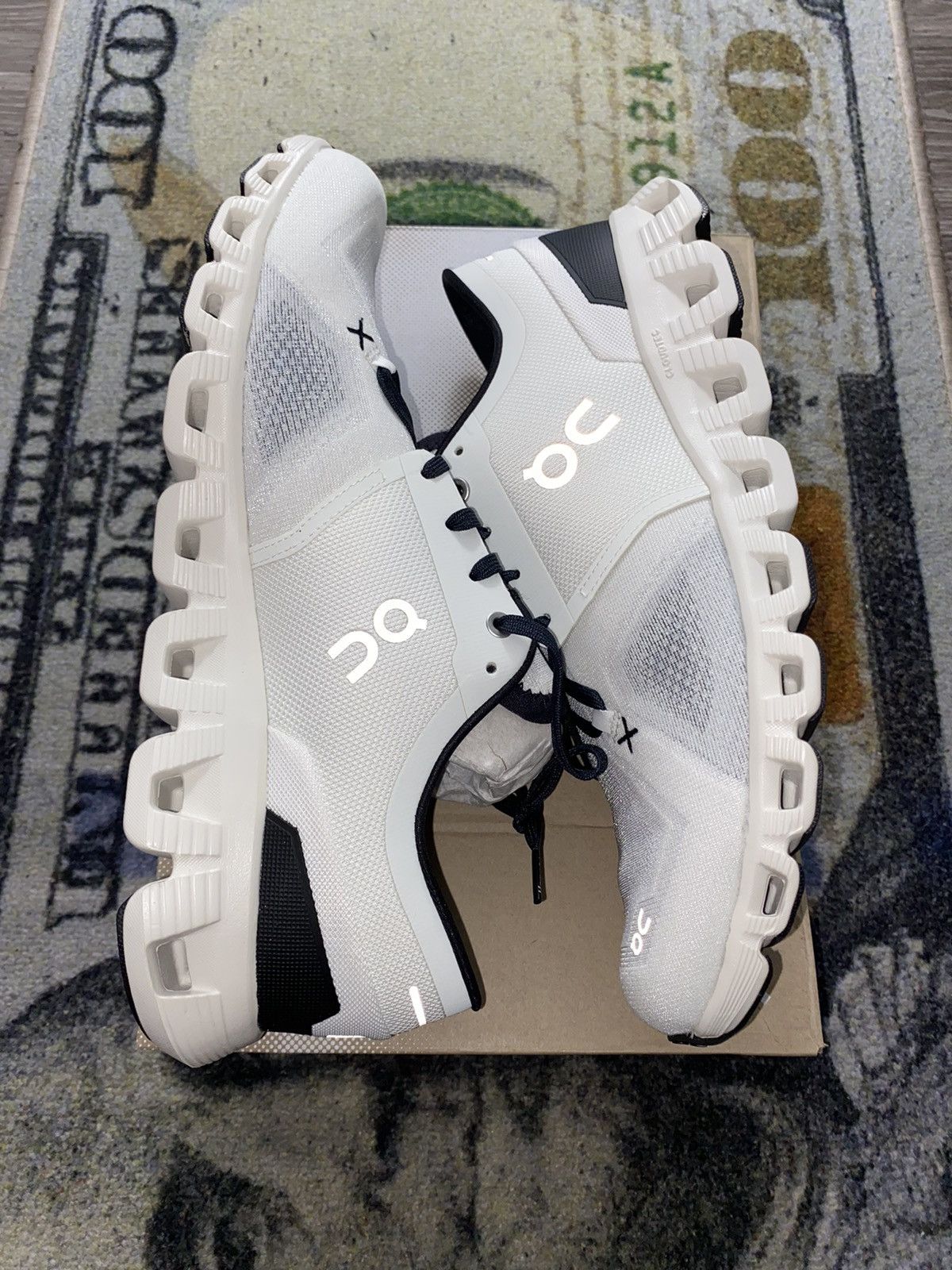 On On Running Cloud X 3 Ivory Black Size US 11.5 / EU 44-45 - 4 Thumbnail