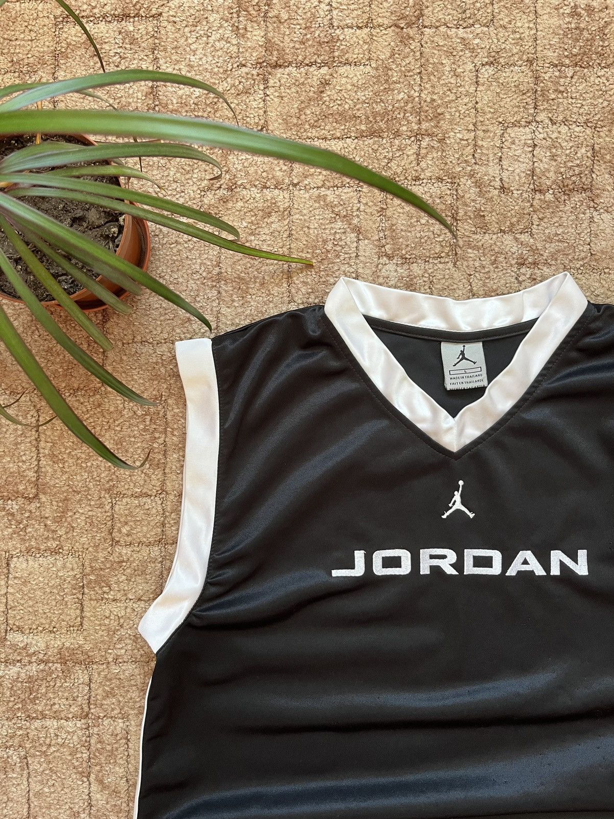 Jordan Brand Vintage Nike Jordan Jumpman Logo Dazzle Jersey Sleeveles Size US L / EU 52-54 / 3 - 2 Thumbnail