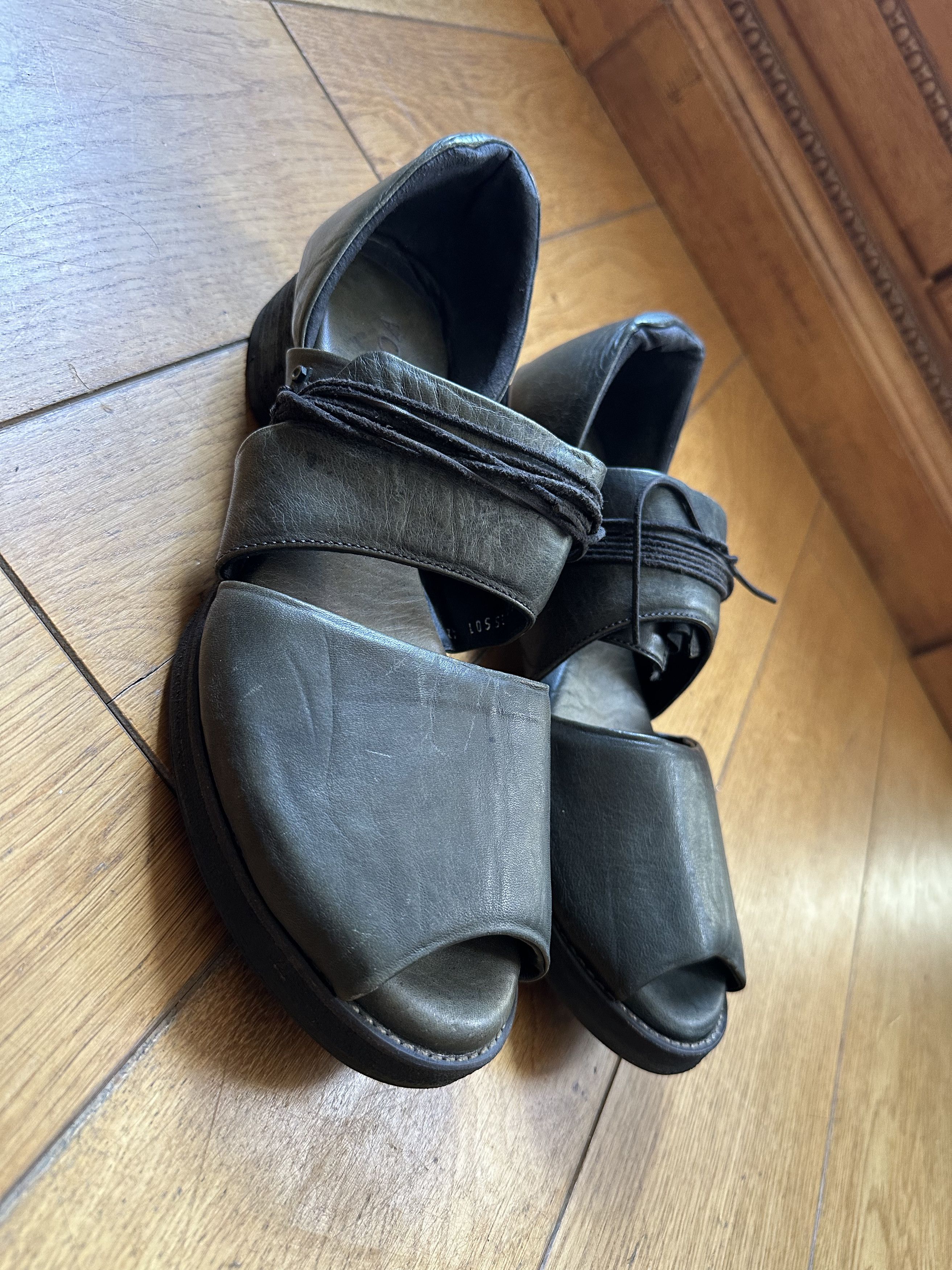 Devoa Guidi Olive Sandals Fits JP 42 Fits US 9-8.5 Size US 9 / EU 42 - 11 Thumbnail