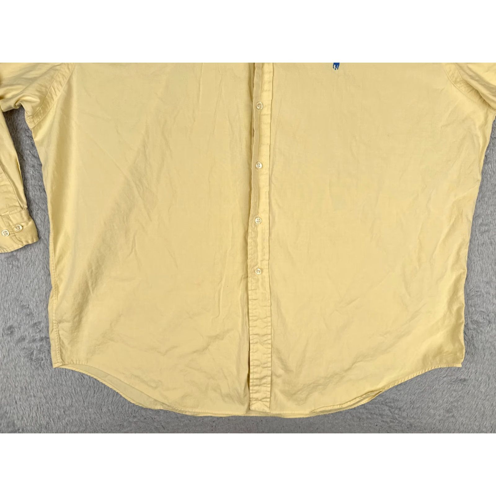 Polo Ralph Lauren Ralph Lauren Shirt Men 18 Yellow Button Up 100% Cotton Long Sleeve Pony (Regular) Vintage? No Size US XXL / EU 58 / 5 - 5 Thumbnail