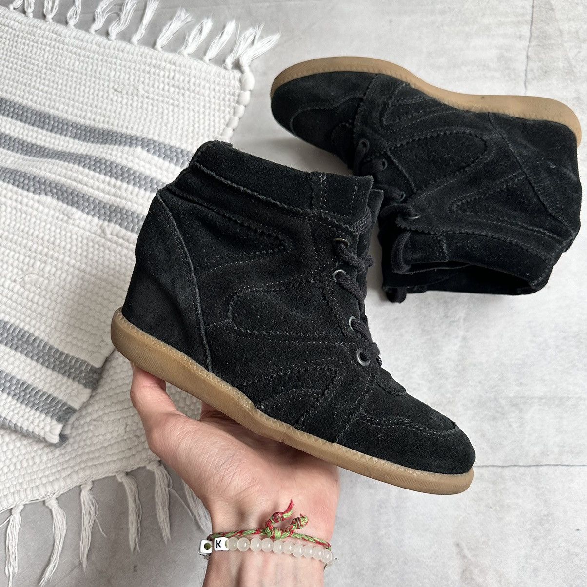 Isabel Marant 00s Isabel Marant Vibe Bobby Bekett Wedge Sneakers Shoes Size US 7 / IT 37 - 7 Thumbnail