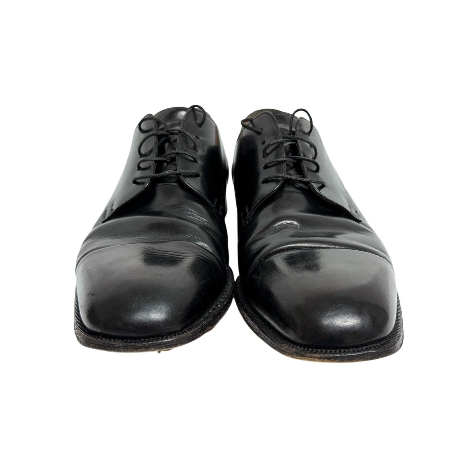 Santoni Santoni Classico Cap Toe Oxford Shoes Mens Pebble Leather Size US 13 / EU 46 - 5 Thumbnail
