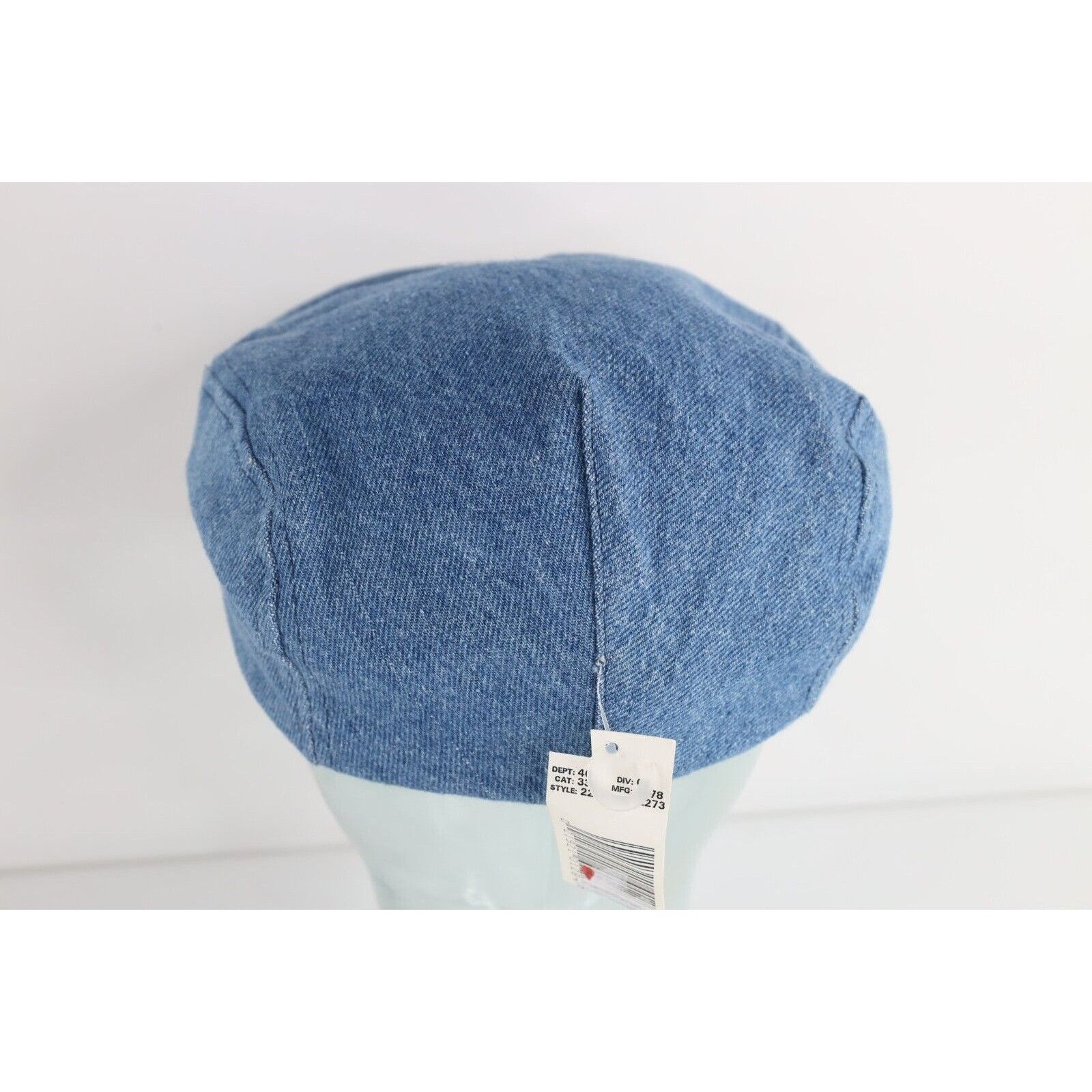 Vintage Deadstock Vintage 70s Streetwear Denim Jean Newsboy Cap Size ONE SIZE - 4 Thumbnail