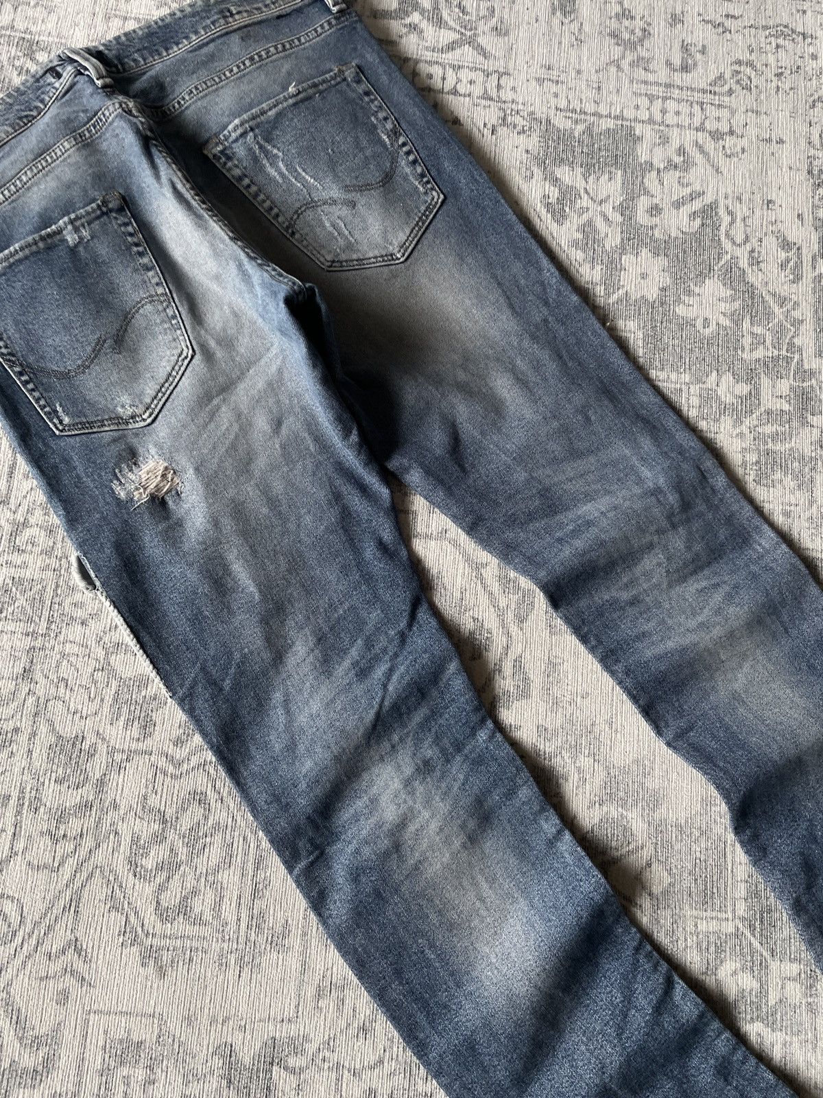 Japanese Brand Vintage Skinny Jeans Slim Fit Distressed Patchwork Japanese Size US 32 / EU 48 - 8 Thumbnail