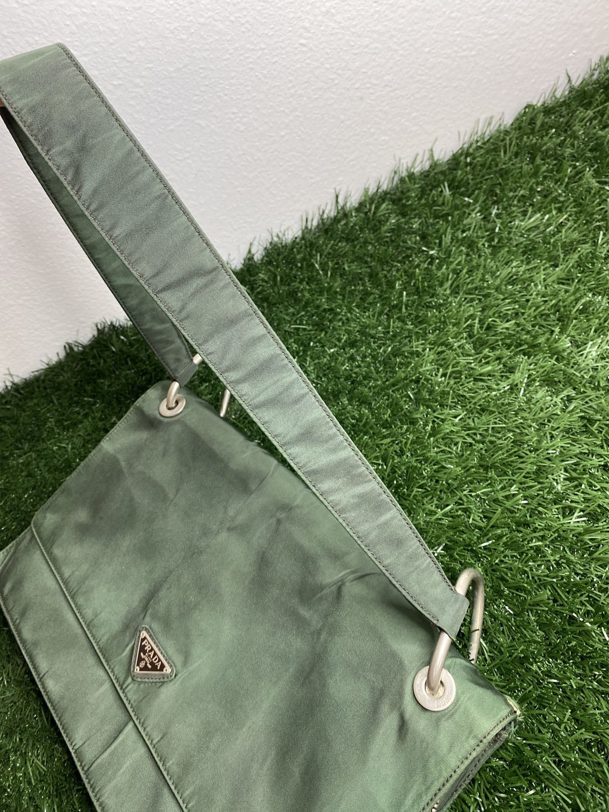 Prada Prada Nylon Rare Single Flap Shoulder Bag Size ONE SIZE - 10 Thumbnail