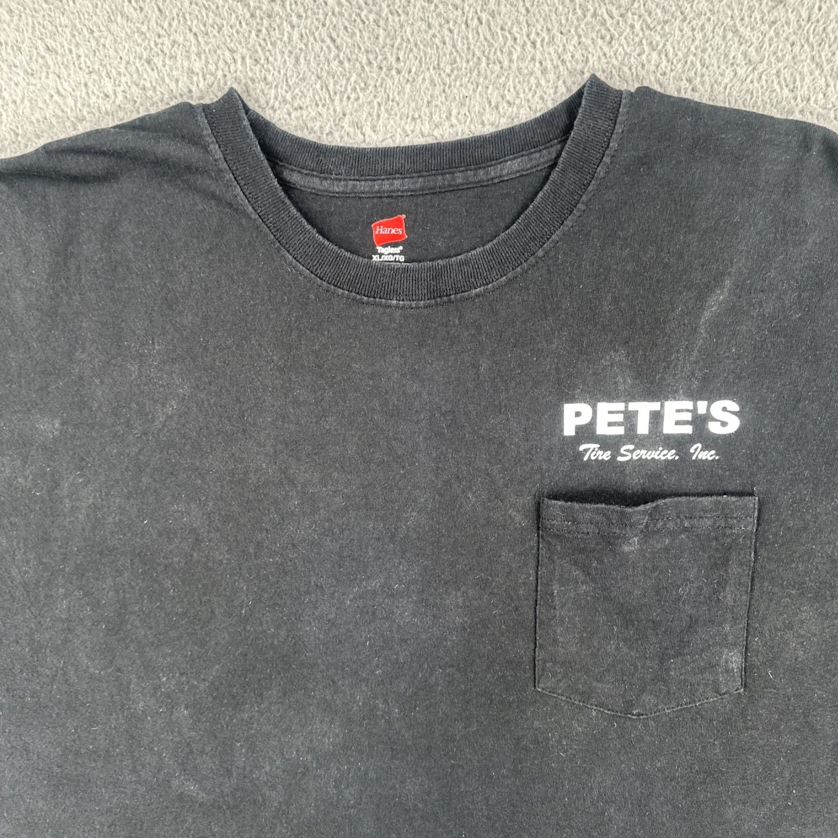 Hanes VINTAGE Hanes Beefy-T XL Black T Shirt Men California Pete’s Tire Service Coachella Escondido Size US XL / EU 56 / 4 - 6 Thumbnail