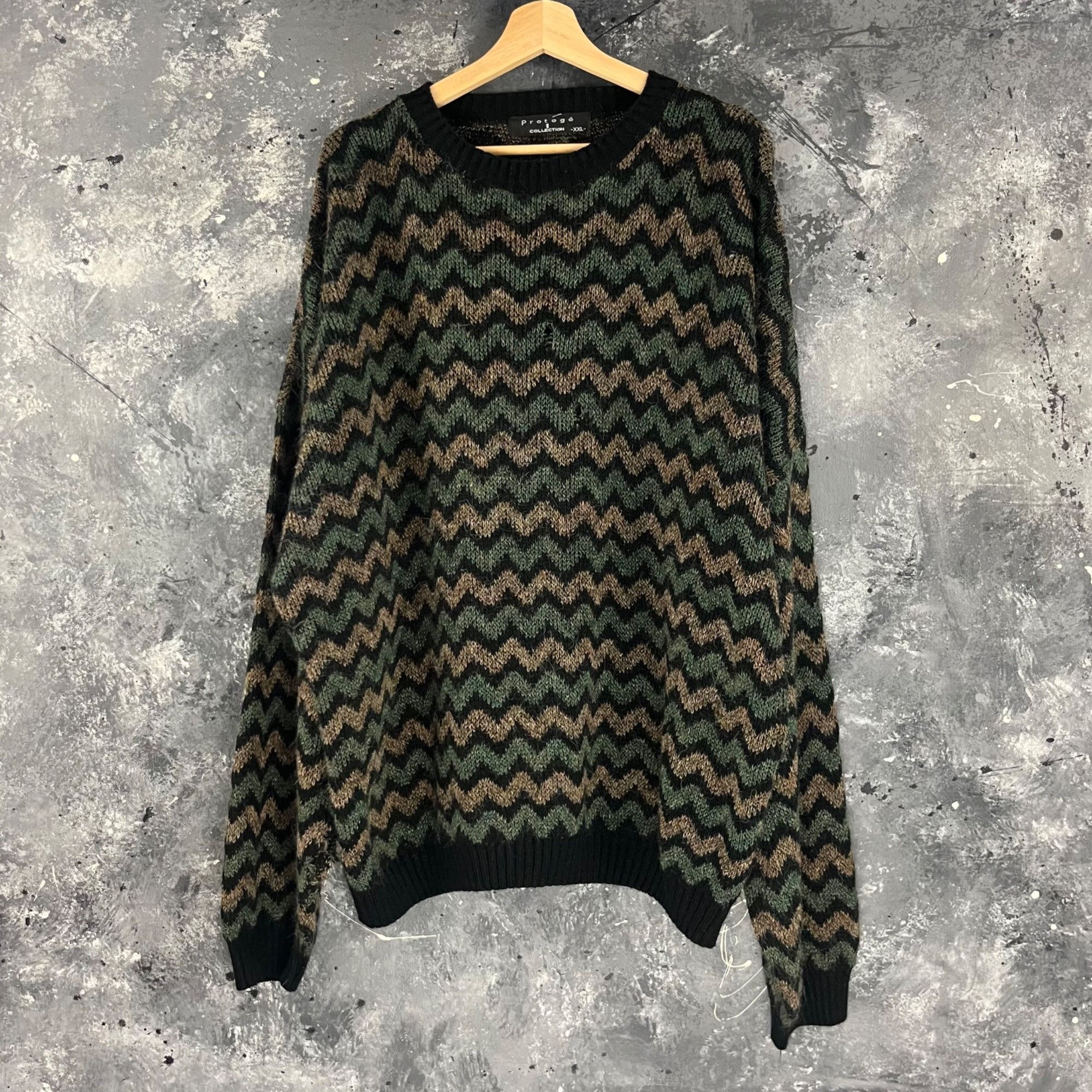 Vintage Vintage 90’s Protege psychedelic sweater Size US XXL / EU 58 / 5 - 1 Thumbnail