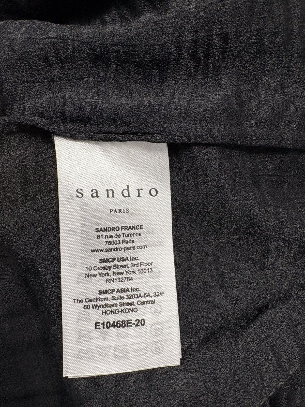 Sandro Sandro Paris Black Lace Sheer Blouse Top Short Sleeve Size M Size M / US 6-8 / IT 42-44 - 15 Thumbnail