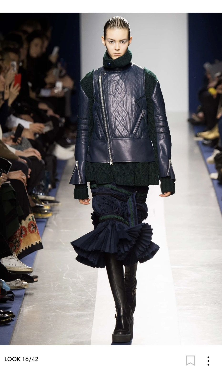 Japanese Brand × Sacai Sacai fall 15 drop waist pleated belted embellished dress 1 Size S / US 4 / IT 40 - 13 Thumbnail