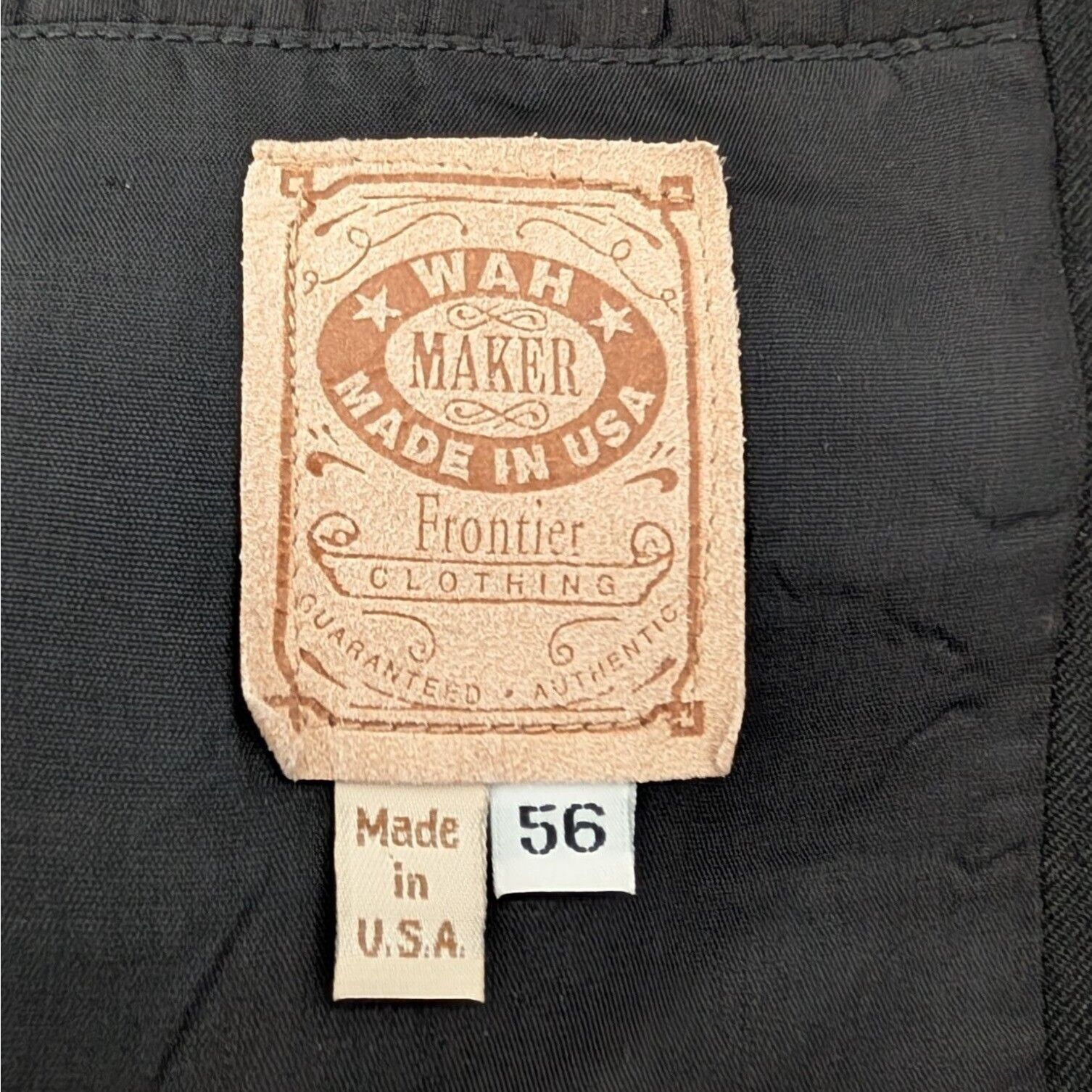 Designer Vintage WAH Maker Frontier Rifle Frock Coat 56 Mens Size 3XL Size US XL / EU 56 / 4 - 4 Thumbnail