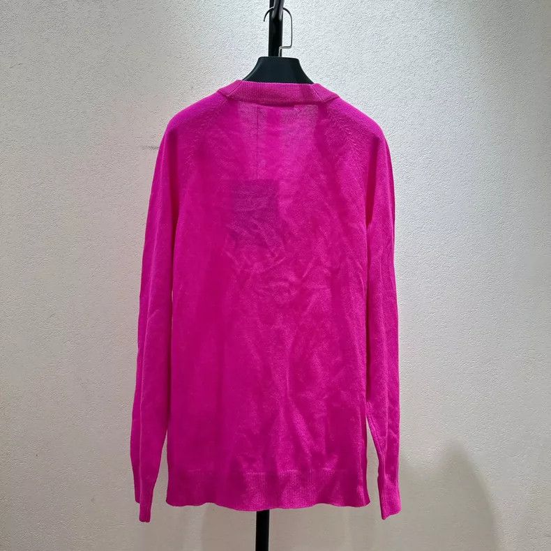 Acne Studios Acne Studios A rose red embroidered cardigan Size S / US 4 / IT 40 - 3 Thumbnail