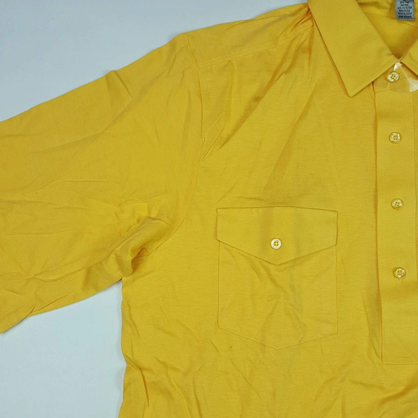 Titleist Titleist Golf Polo Shirt Short Sleeve Yellow Mens L Pullover Collar Polo Shirt Size 42R - 6 Thumbnail