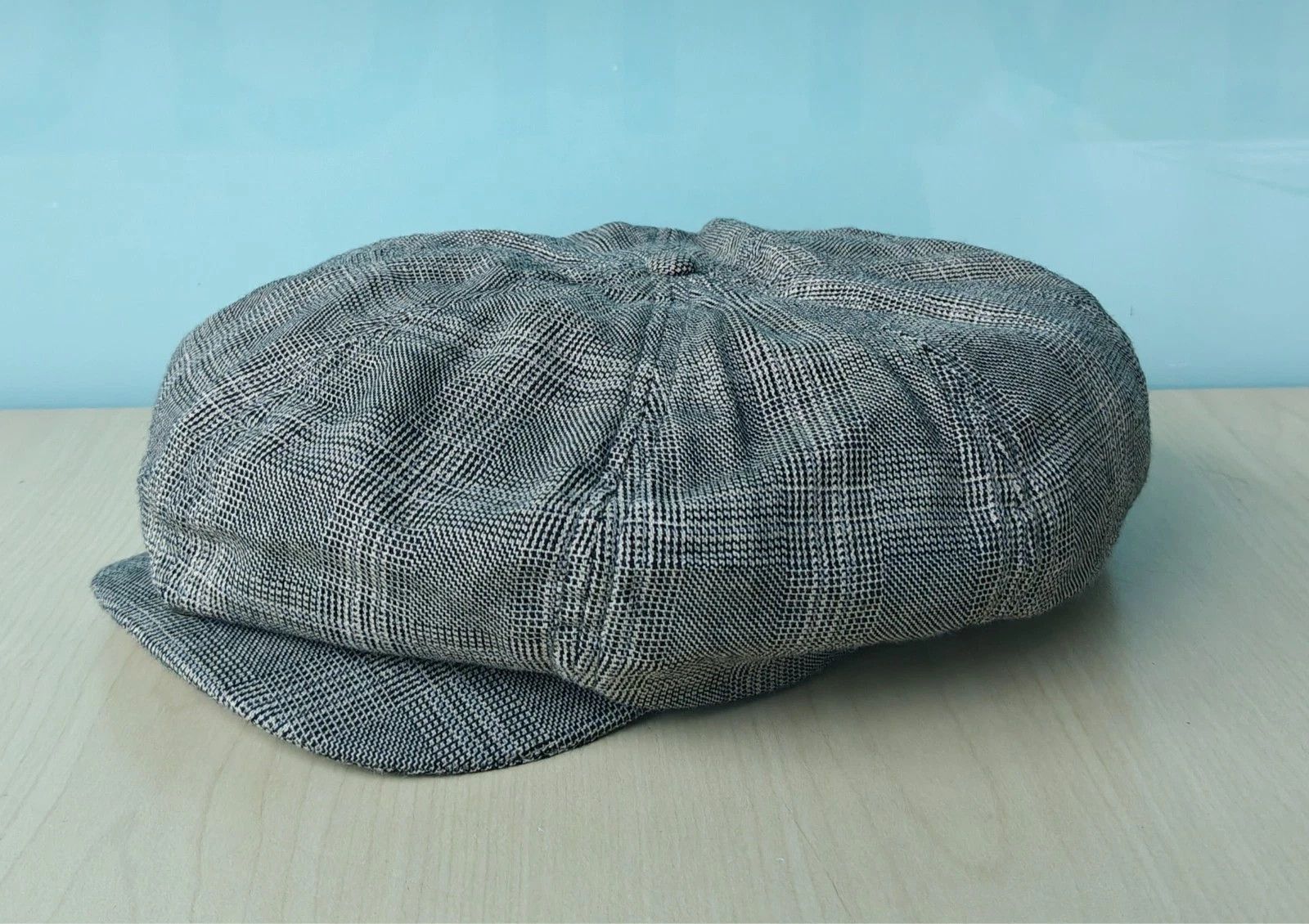 RRL Ralph Lauren DOUBLE RL Wool-Cotton Glen Plaid Newsboy Cap T/1923 Size ONE SIZE - 3 Thumbnail