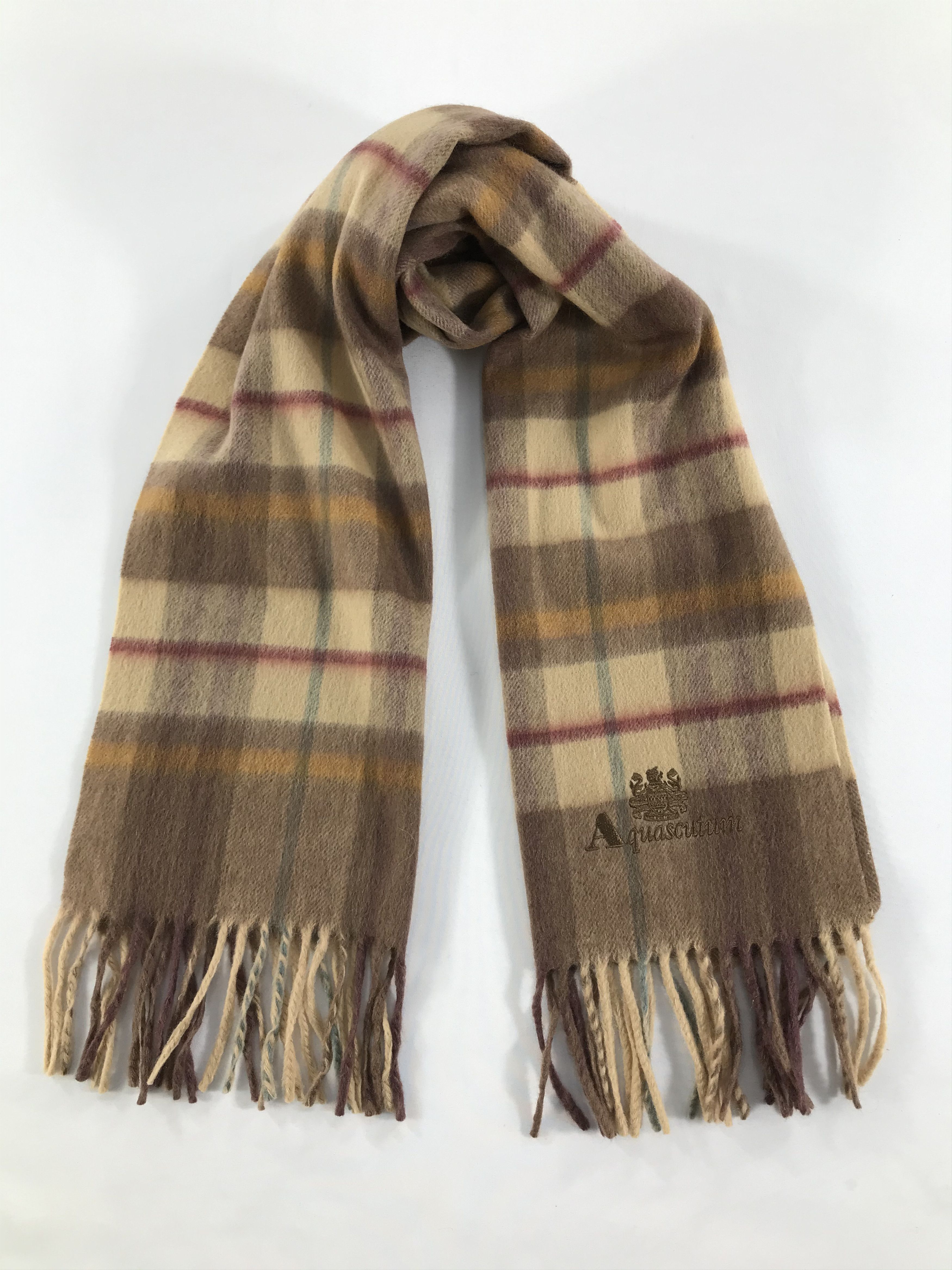 Aquascutum × Vintage Aquascutum Scarf / Muffler / Neckwear - WW2474 Size ONE SIZE - 1 Thumbnail