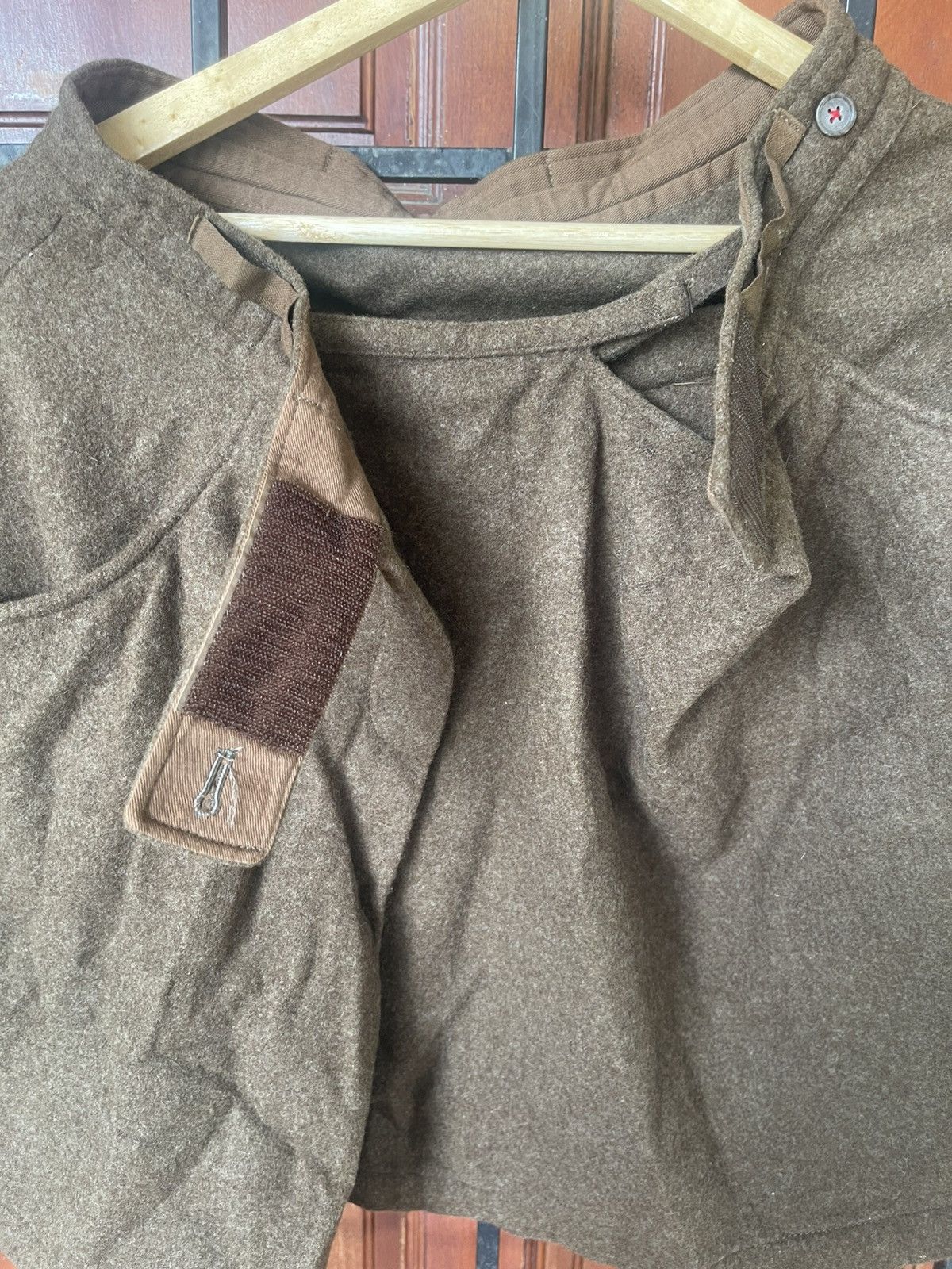 Y's × Yohji Yamamoto Very rare VINTAGE YOHJI YAMAMOTO WOOL MINI SKIRT Size 31" - 5 Thumbnail