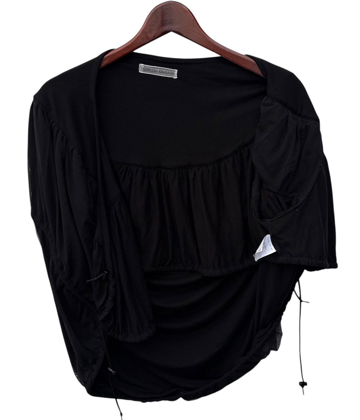 Tsumori Chisato Tsumori Chisato Black Top Rayon Miyake Blouse Size M / US 6-8 / IT 42-44 - 8 Thumbnail