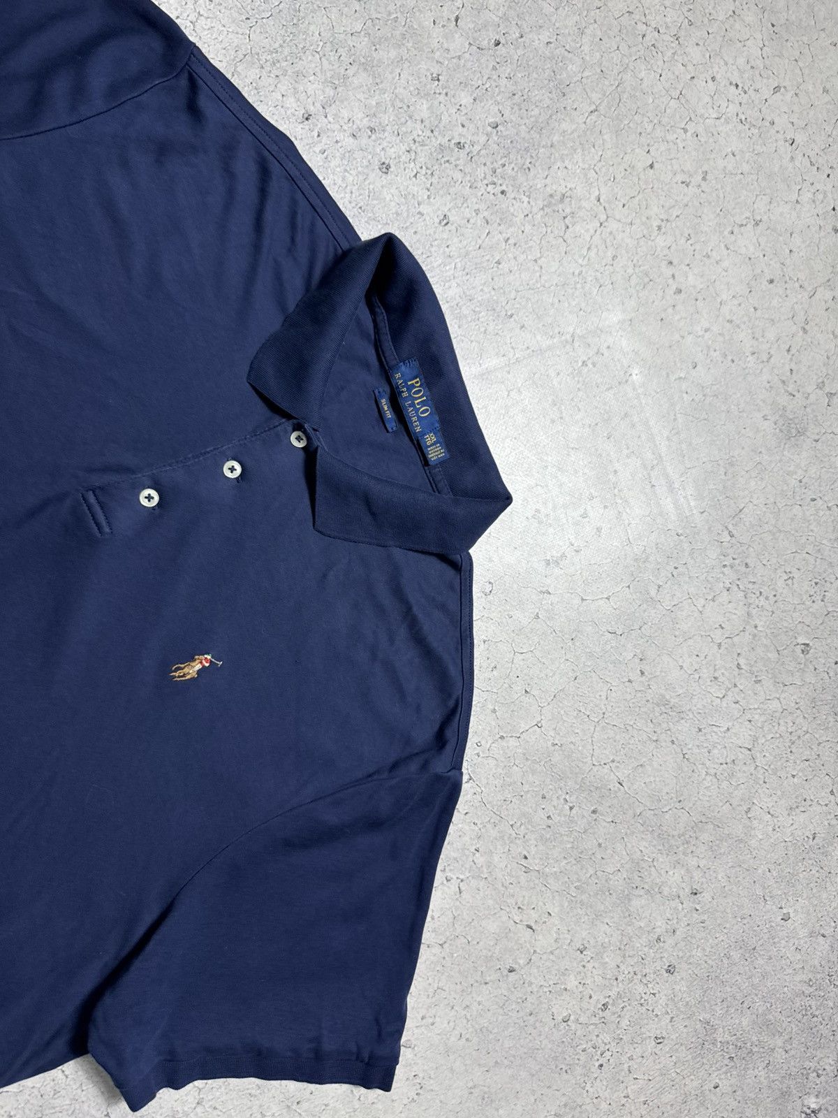 Polo Ralph Lauren Polo Ralph Lauren Blue Polo Shirt Size US XXL / EU 58 / 5 - 4 Thumbnail