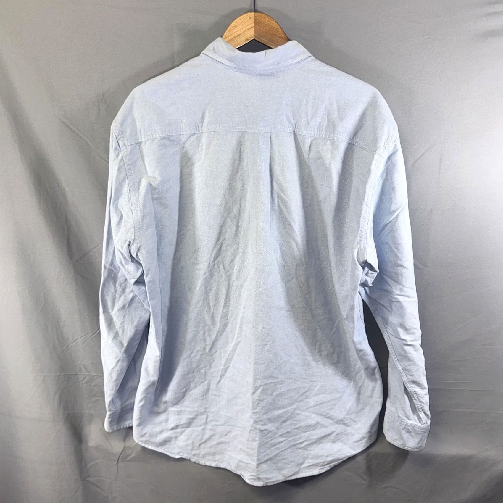 Armani Exchange Armani Exchange Shirt Mens XL Light Blue Button-Down Oxford Long Sleeve Pocket Size US XL / EU 56 / 4 - 2 Thumbnail
