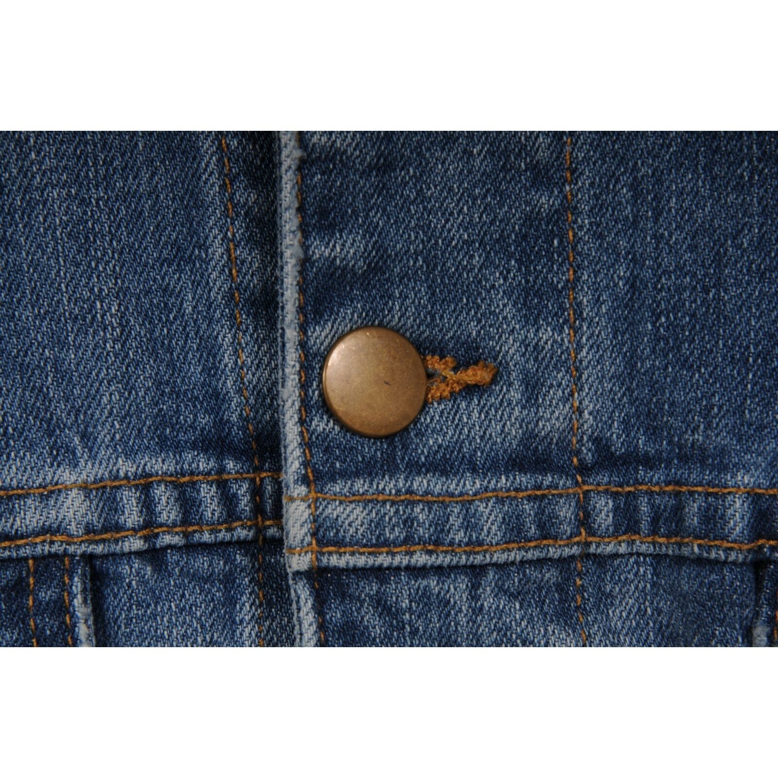 Oro Los Angeles Floral Embroidery Jean Denim Trucker Jacket Shearling Collar Size US L / EU 52-54 / 3 - 5 Thumbnail