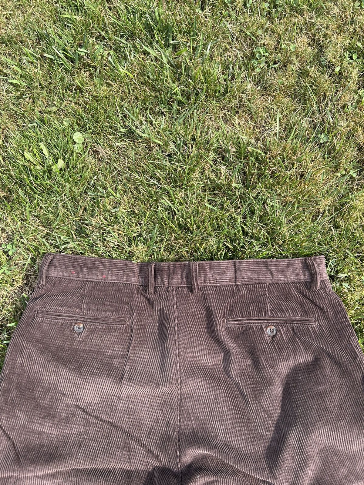 Oleg Cassini Vintage Mocha Corduroy Casual Pants Size US 38 / EU 54 - 5 Thumbnail