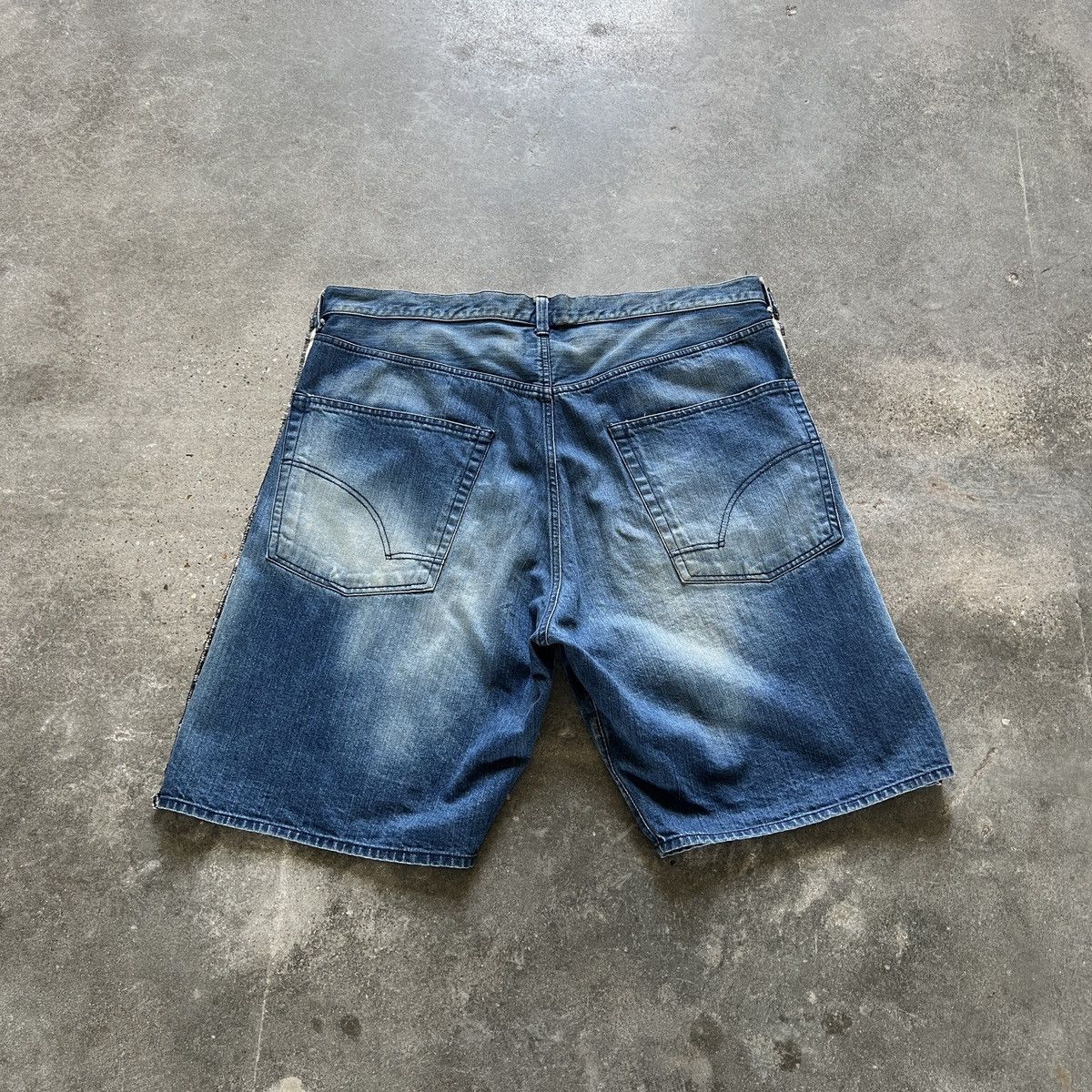 Nozomi Ishiguro NOZOMI ISHIGURO Oversized Denim Shorts Size US 40 / EU 56 - 5 Thumbnail