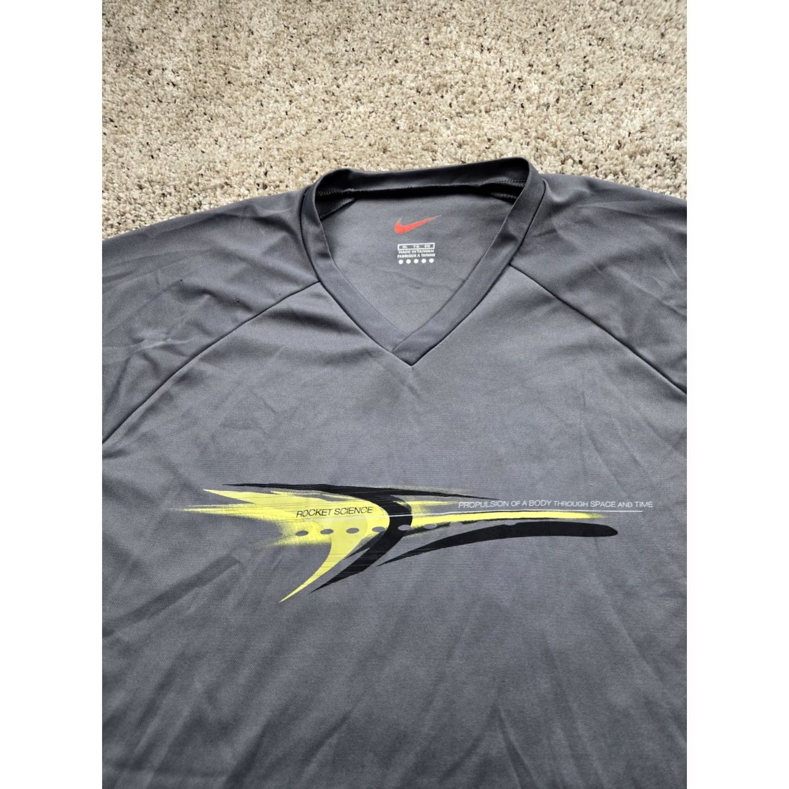 Nike Vintage Nike Dri-FIT Alpha Project T-Shirt XL Mens Gray Short Sleeve NWT 90s USA Sports Moisture Wicking Size US XL / EU 56 / 4 - 3 Thumbnail