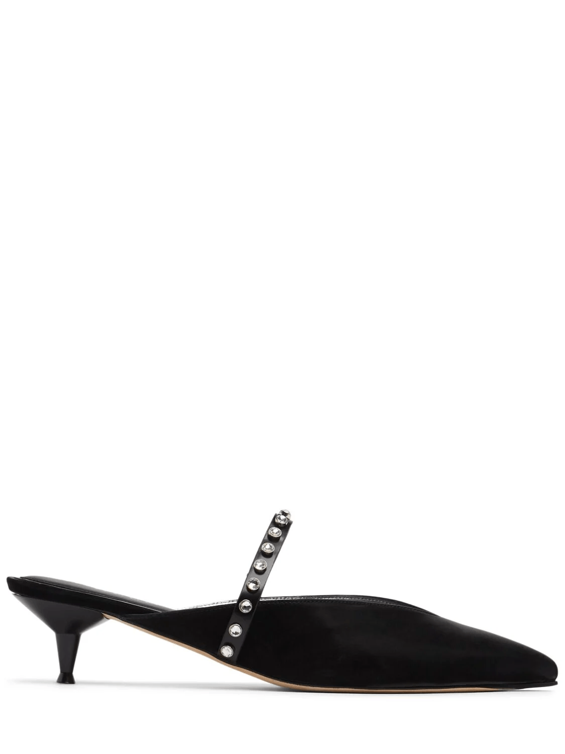 Alexander McQueen ALEXANDER MCQUEEN $1090 Black Leather Mules New & Authentic Size US 11 / IT 41 - 1 Thumbnail