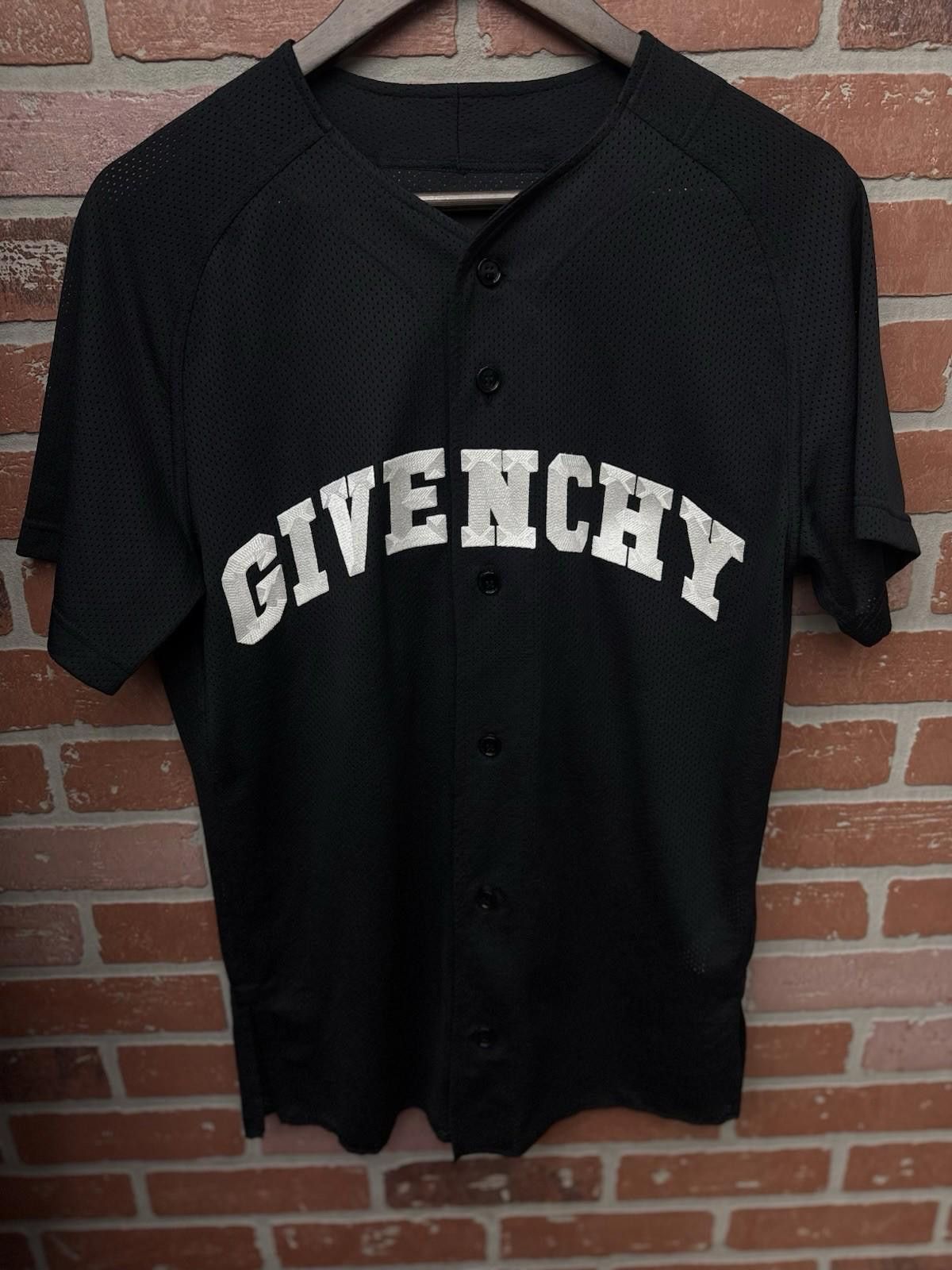 Givenchy GIVENCHY Mesh Jersey Black Uniform Size Small Authentic Size US 30 / EU 46 - 1 Thumbnail