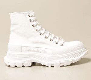 Alexander McQueen o1w1db10925 Tread Slick Boot in White Size US 6 / IT 36 - 1 Thumbnail