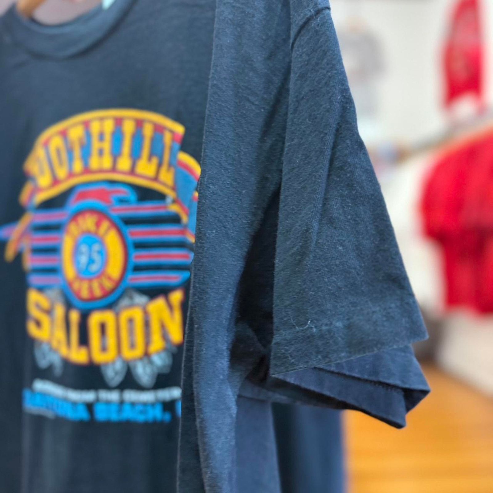 Harley Davidson × Vintage Vintage 90s Boothill Saloon Motorcycle Biker T-Shirt Size US XL / EU 56 / 4 - 5 Thumbnail