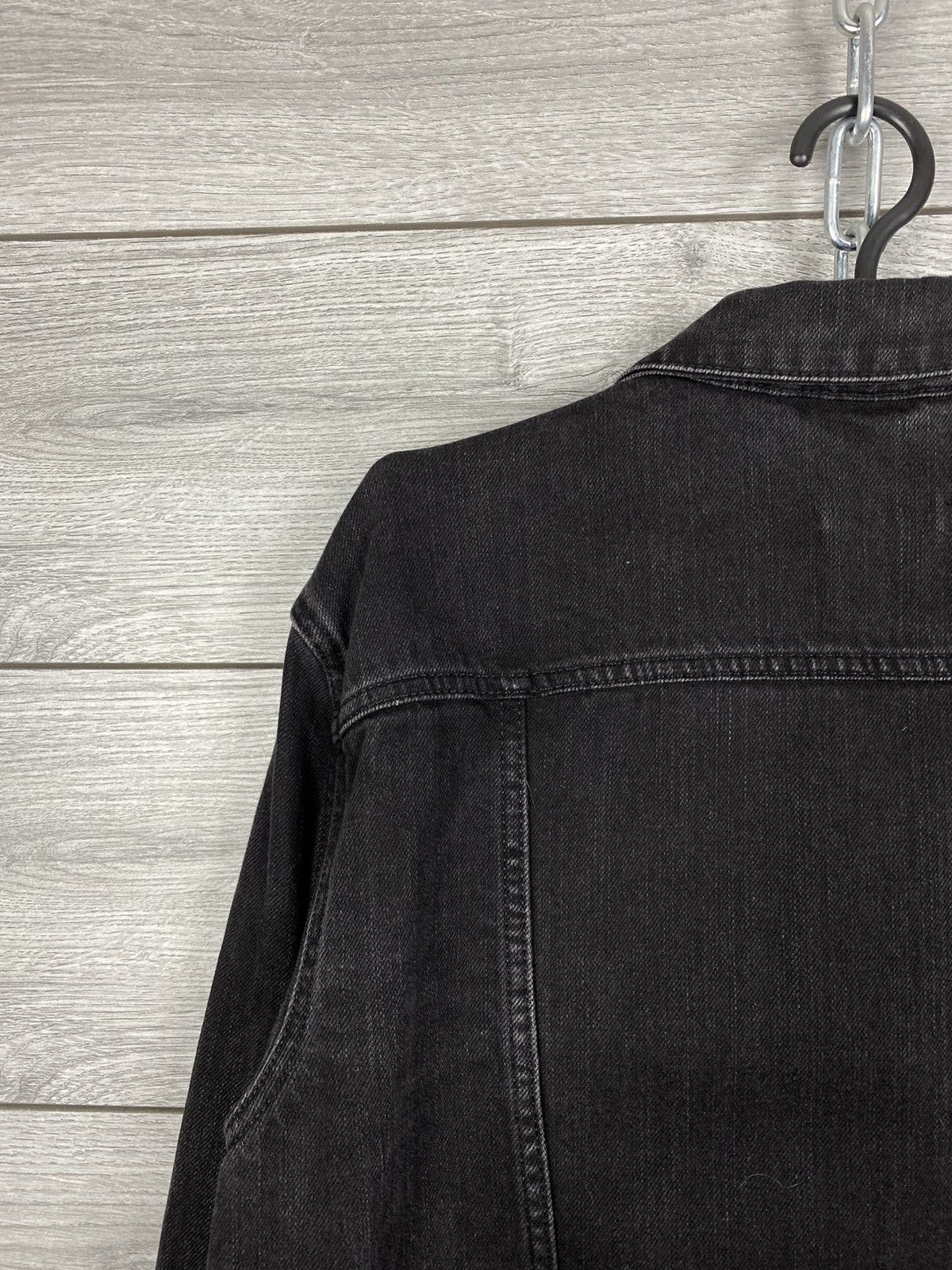 Allsaints Mens Allsaints Washed Black Denim Jacket Size US L / EU 52-54 / 3 - 11 Thumbnail