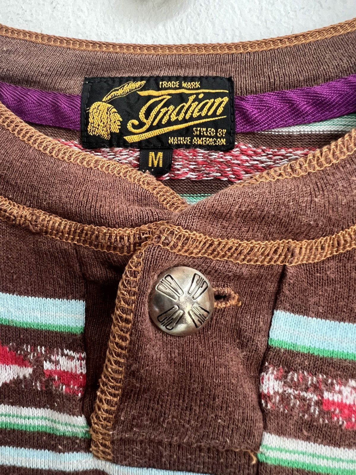 Buzz Rickson's × Indian Motorcycle × Toyo Enterprises Indian Motorcycle Toyo Ent Native Navajo Chimayo LS Shirt Size US S / EU 44-46 / 1 - 5 Thumbnail