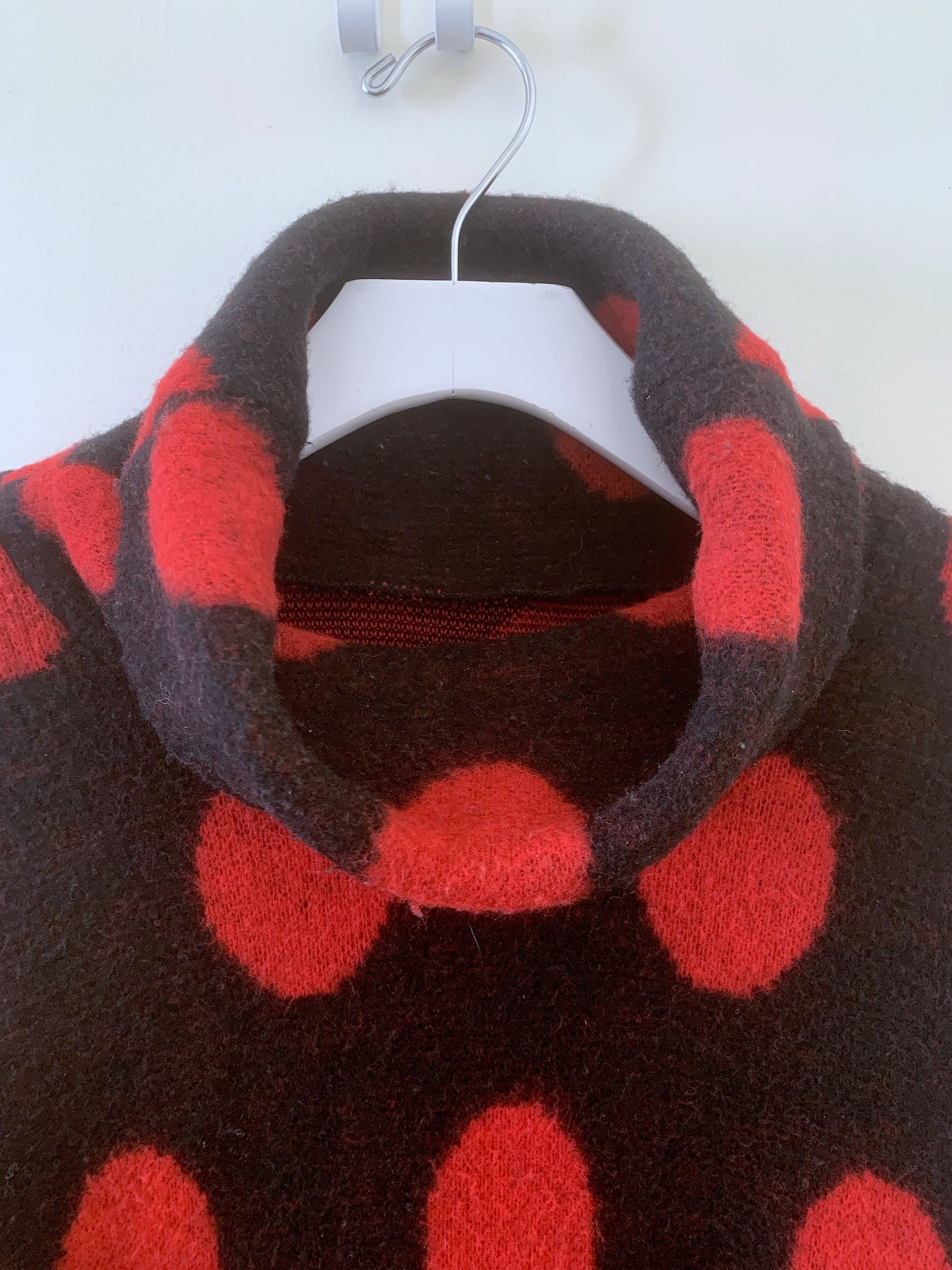 Vintage Polka Dot Mohair Sweater Size L / US 10 / IT 46 - 4 Thumbnail
