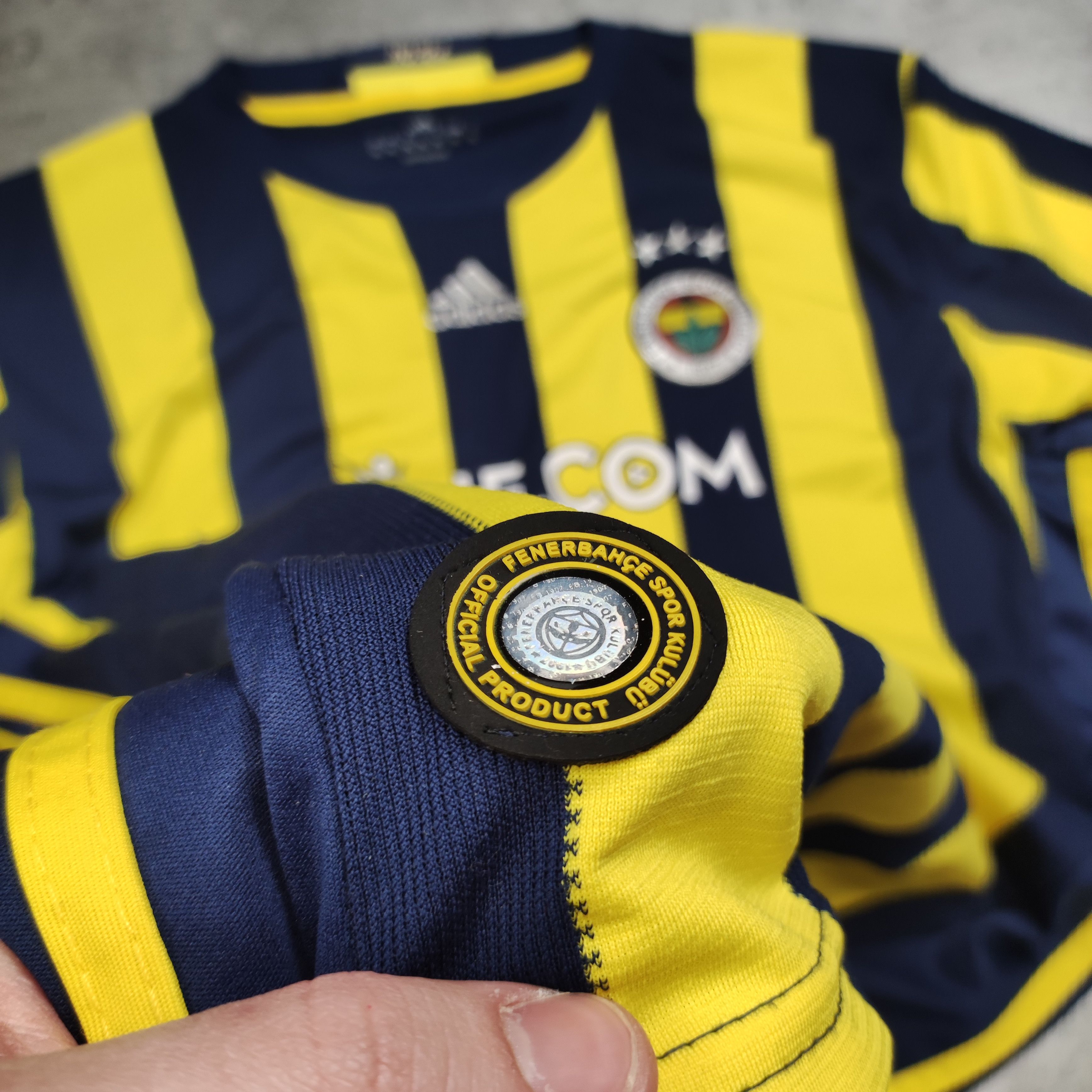 Vintage RARE Vintage Adidas x Fenerbahce SK Home Soccer Jersey Size US XL / EU 56 / 4 - 5 Thumbnail