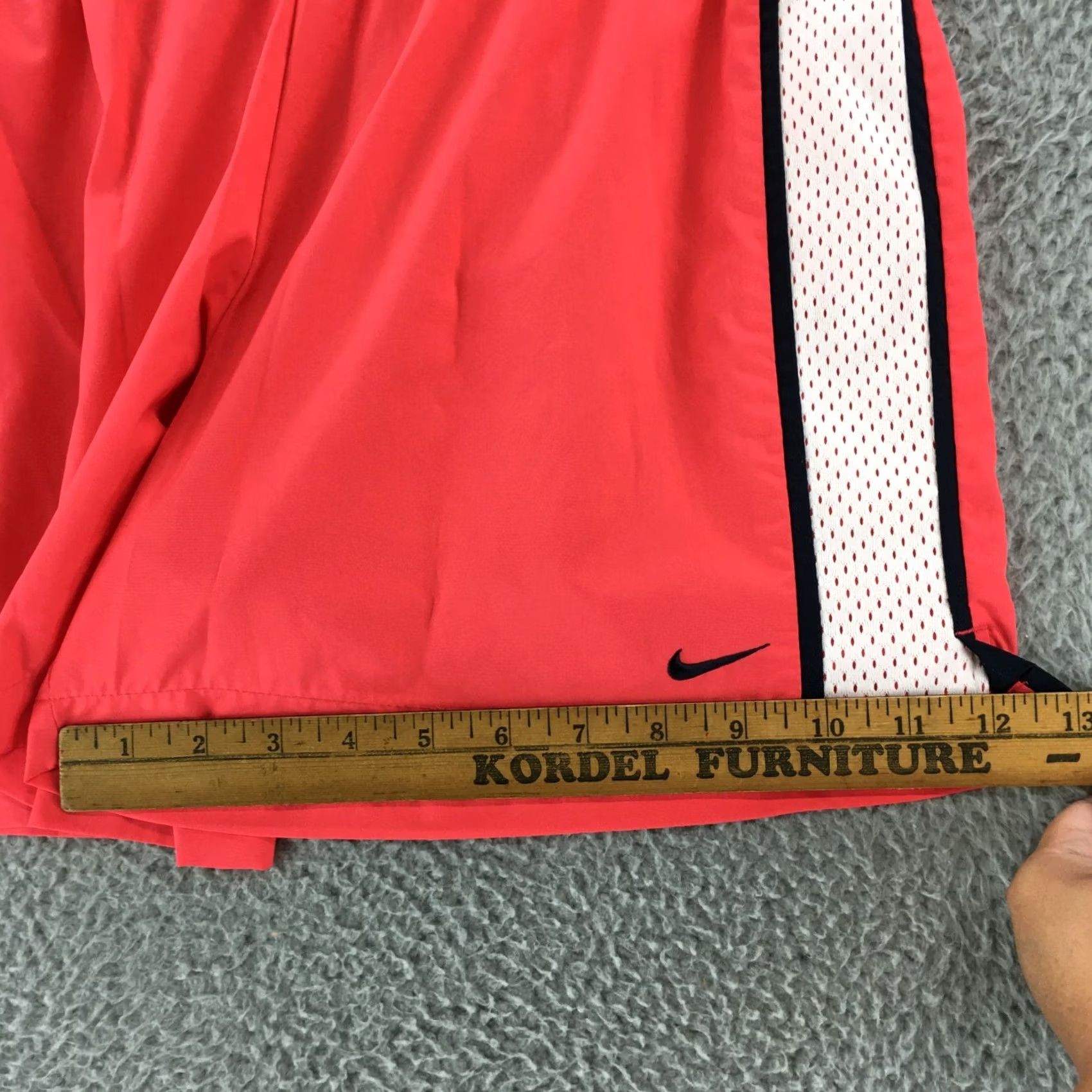 Nike Nike Athletic Shorts Womens Small Orange Polyester Elastic Waist Mid Rise Size 28" / US 6 / IT 42 - 4 Thumbnail