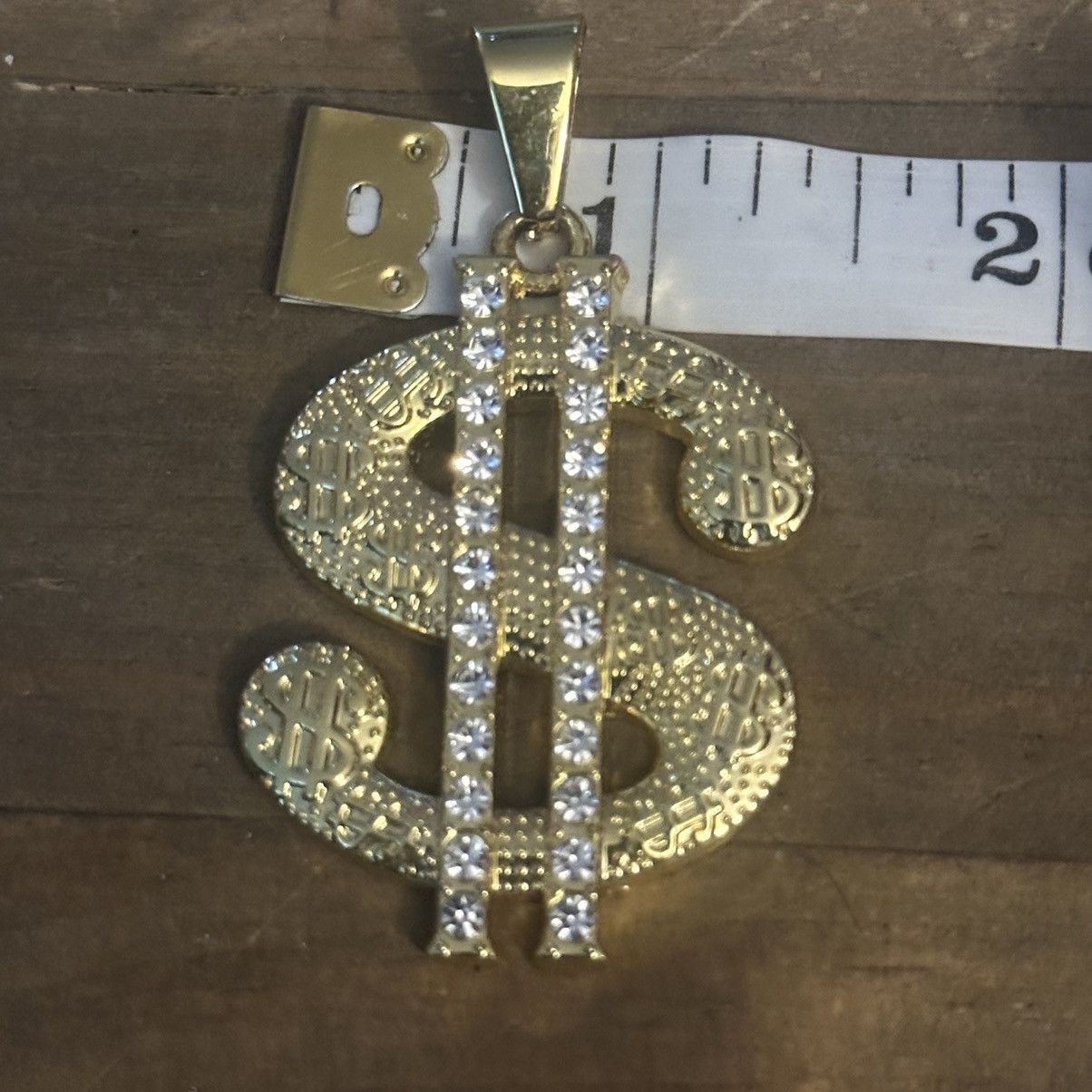Other Hip hop rhinestone dollar sign pendant Size ONE SIZE - 4 Thumbnail