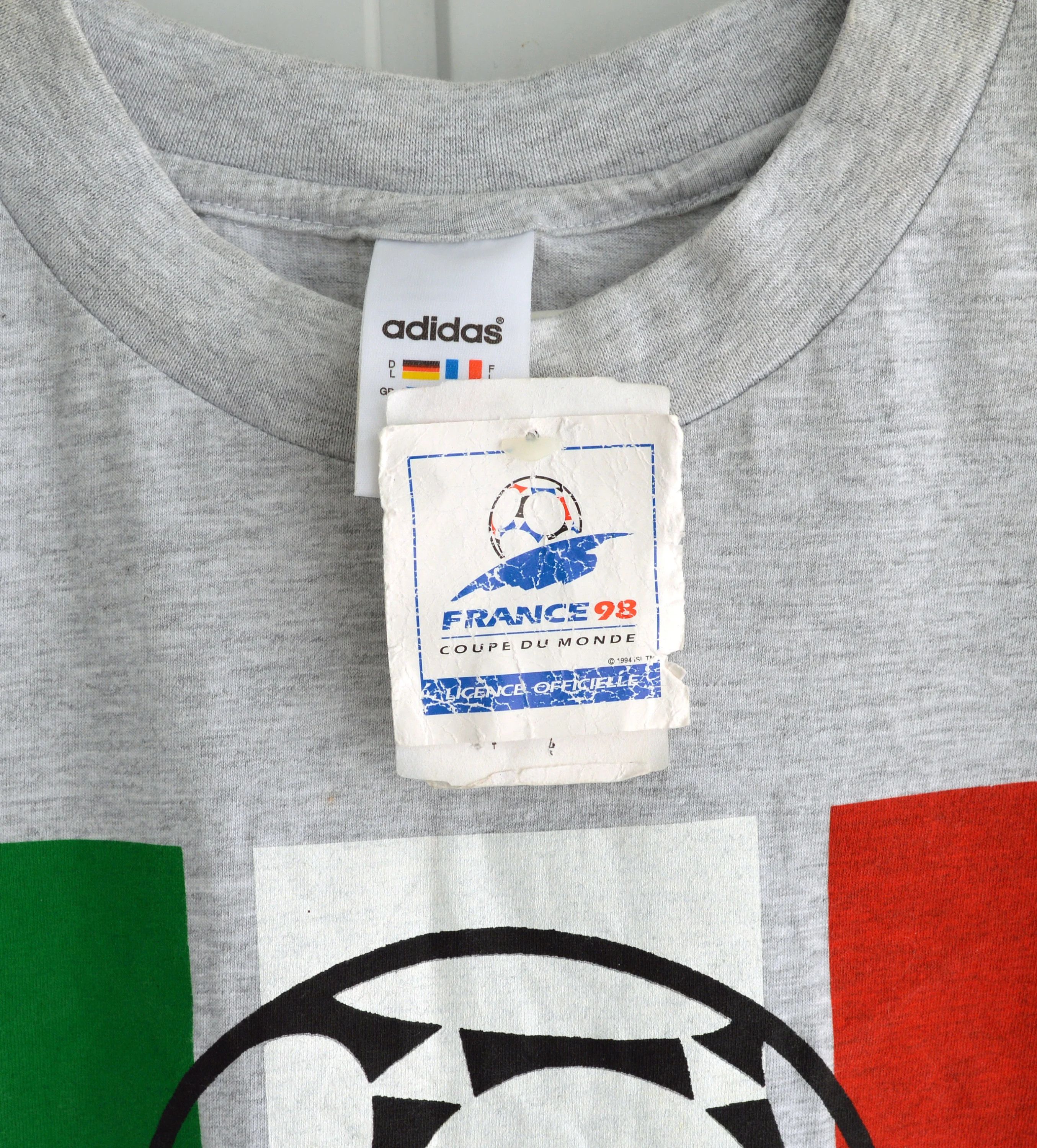 Adidas Vintage France 98 Coupe Du Monde t shirt Size US L / EU 52-54 / 3 - 6 Thumbnail
