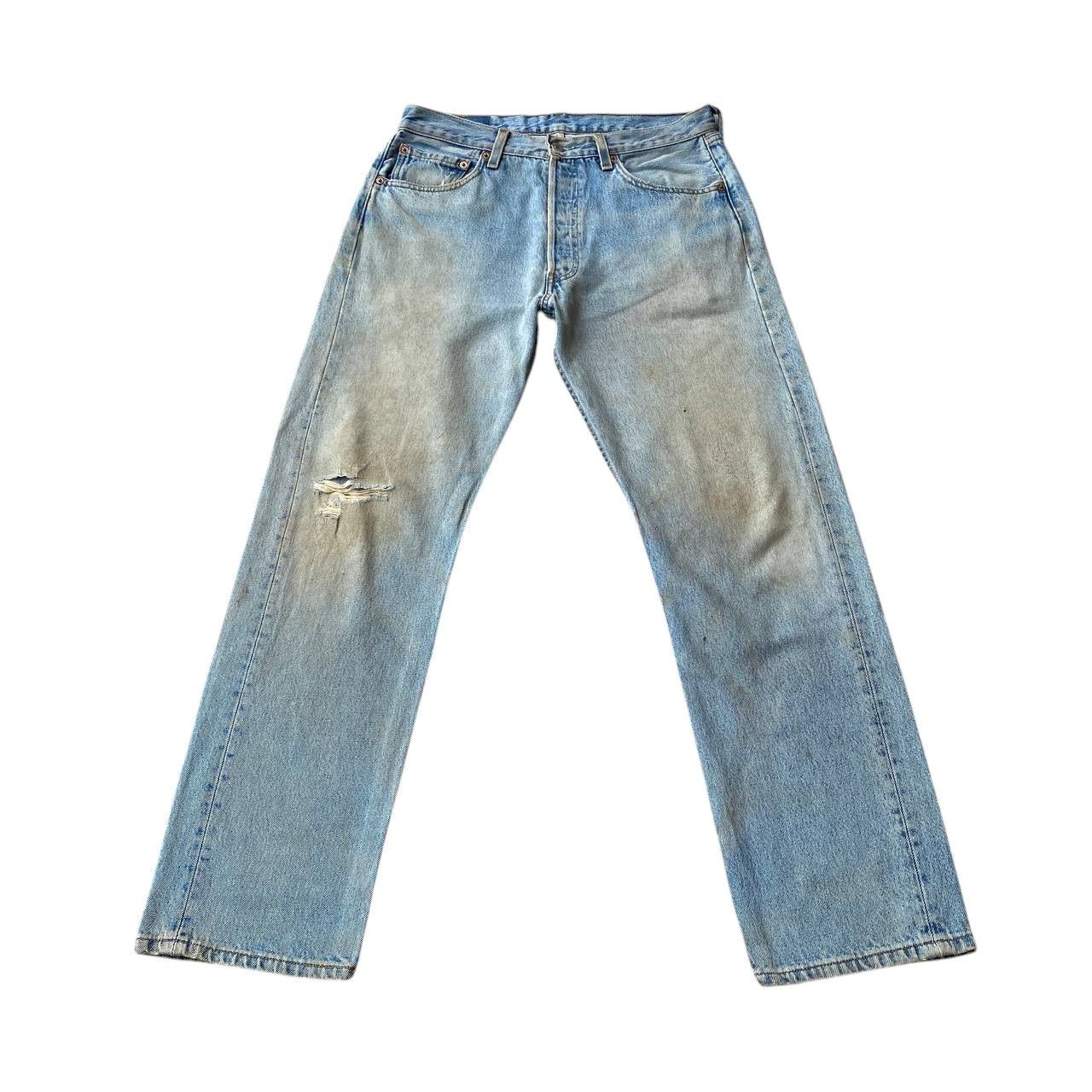 Levi's Vintage Clothing VINTAGE 00S LEVIS 501 DISTRESSED DENIM W32X29"(J09-03) Size US 32 / EU 48 - 6 Thumbnail