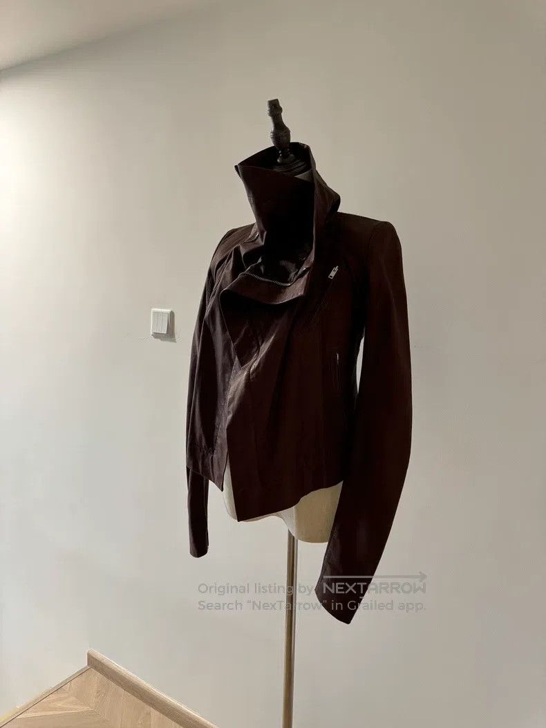 Rick Owens RICK OWENS size 40 Dark Red Calfskin Jacket Size M / US 6-8 / IT 42-44 - 2 Thumbnail