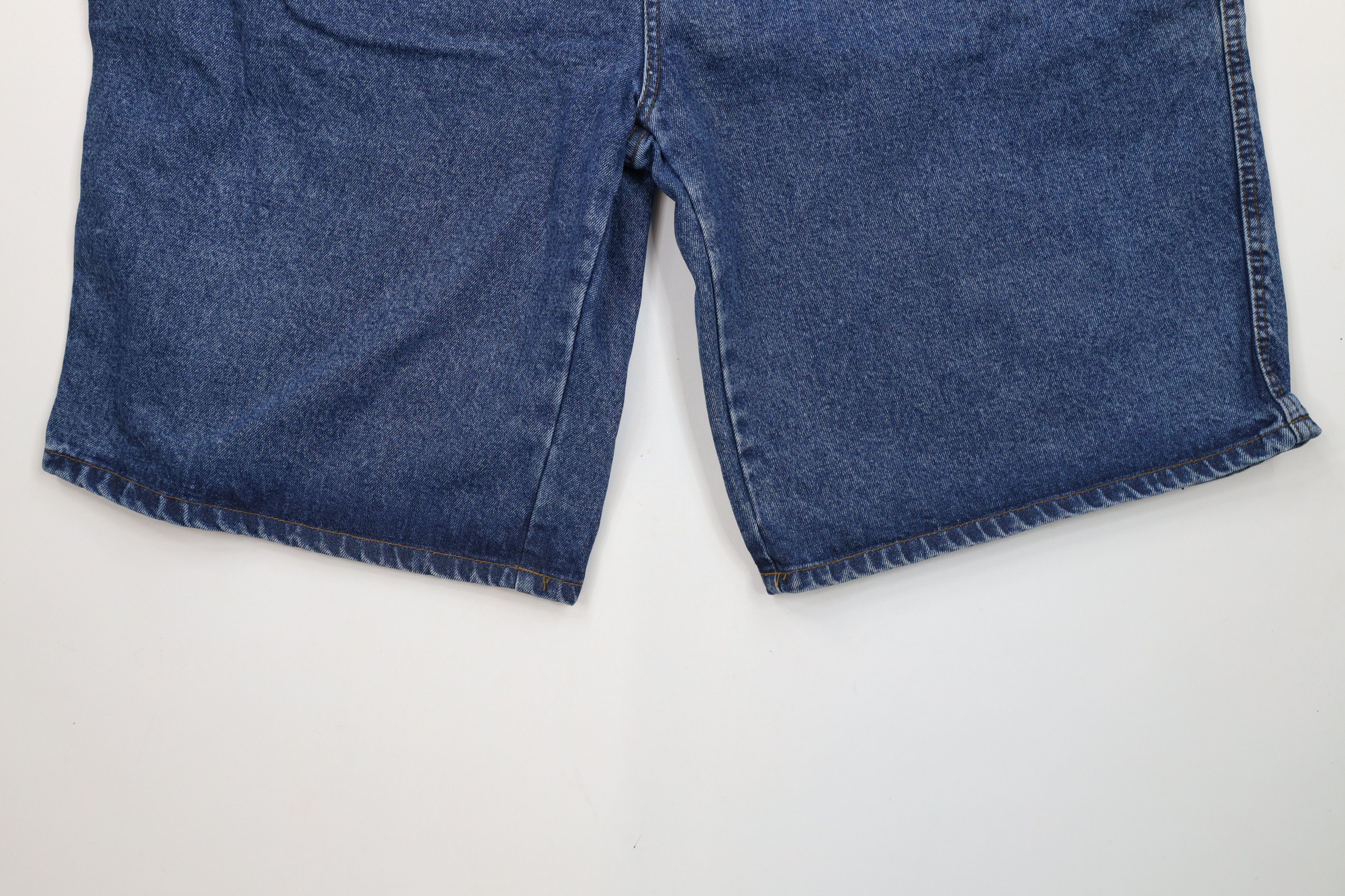 Vintage Deadstock Vintage 90s Streetwear Jean Shorts Jorts Blue Size US 44 / EU 60 - 4 Thumbnail