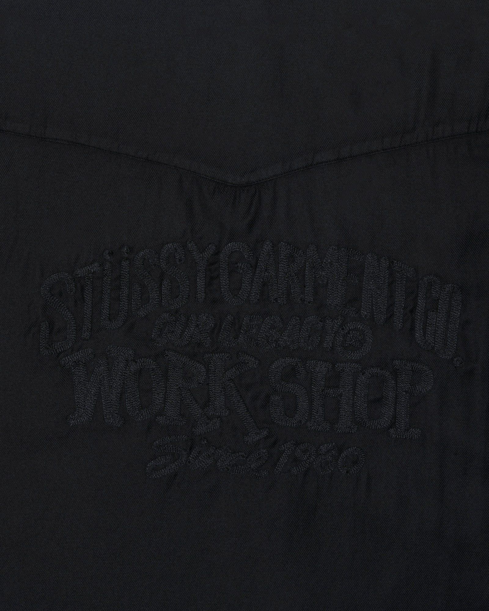 Our Legacy × Stussy 💚 Stussy x Our Legacy Workshop Ranch Shirt Black Medium NEW Size US M / EU 48-50 / 2 - 3 Thumbnail
