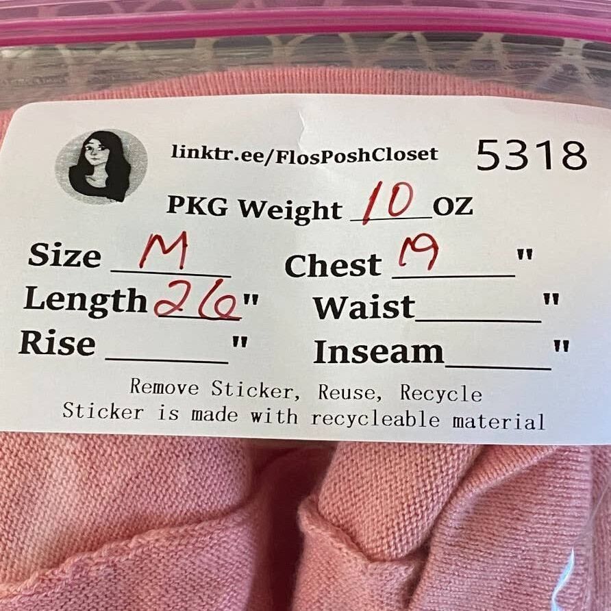 Other Repeat Womens Sweater Easy Knit Long Sleeve V Neck Side Slit Pink Size Medium Size M / US 6-8 / IT 42-44 - 7 Thumbnail