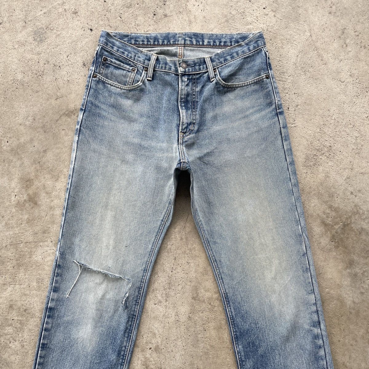 Japanese Brand Vintage Edwin Made In Japan Distressed Faded Jeans Pants W32 Size US 32 / EU 48 - 3 Thumbnail